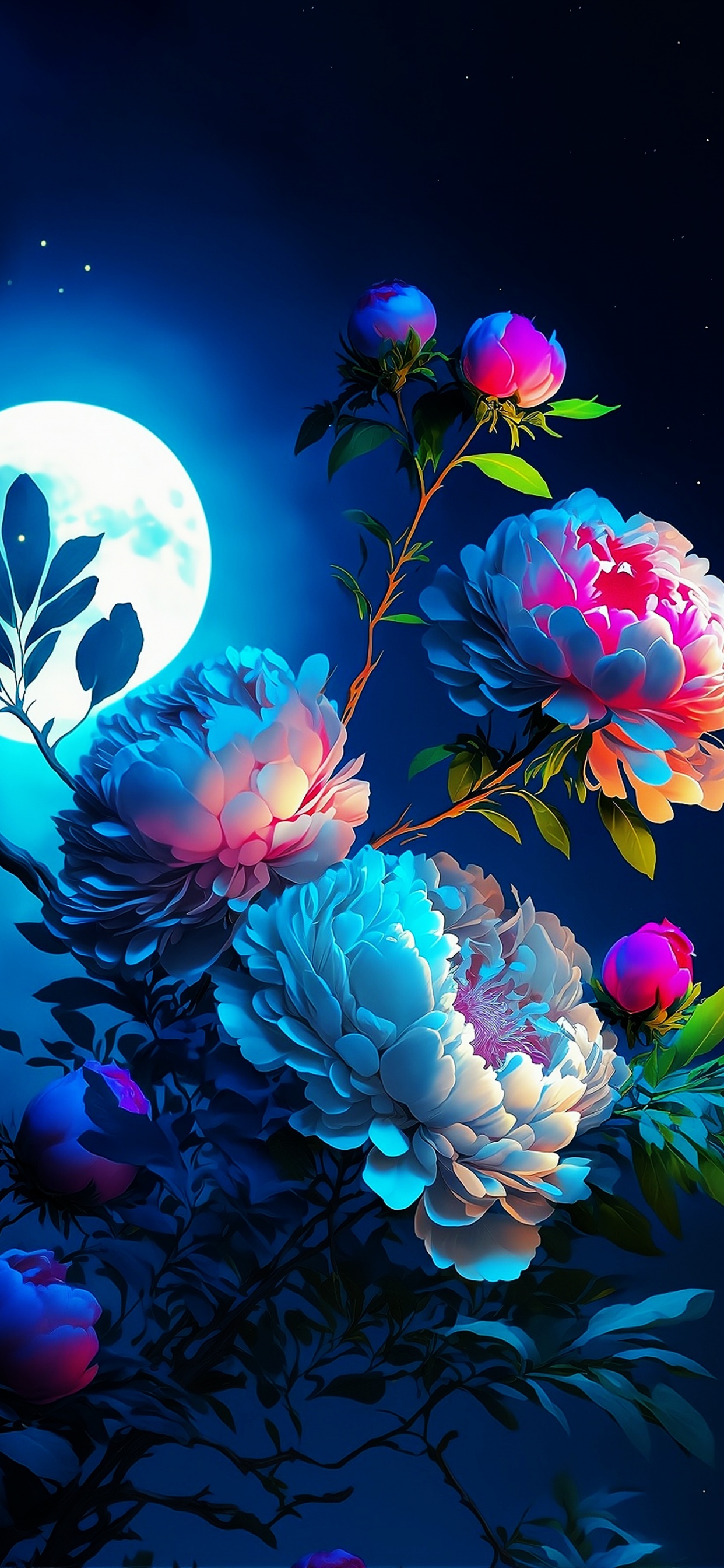 Design Floral, Les Roses de Jardin, Roses, Blue, Eau. Wallpaper in 1242x2688 Resolution
