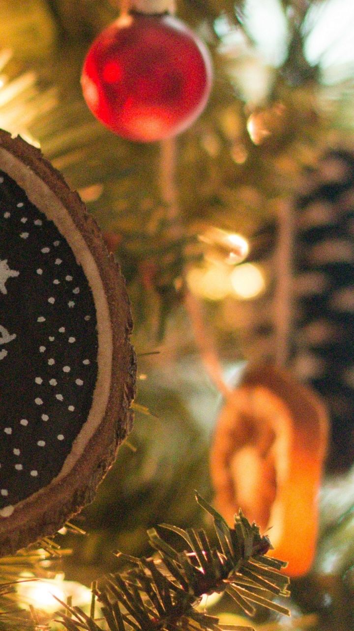 New Year, Christmas Ornament, Christmas, Christmas Decoration, Tree. Wallpaper in 720x1280 Resolution