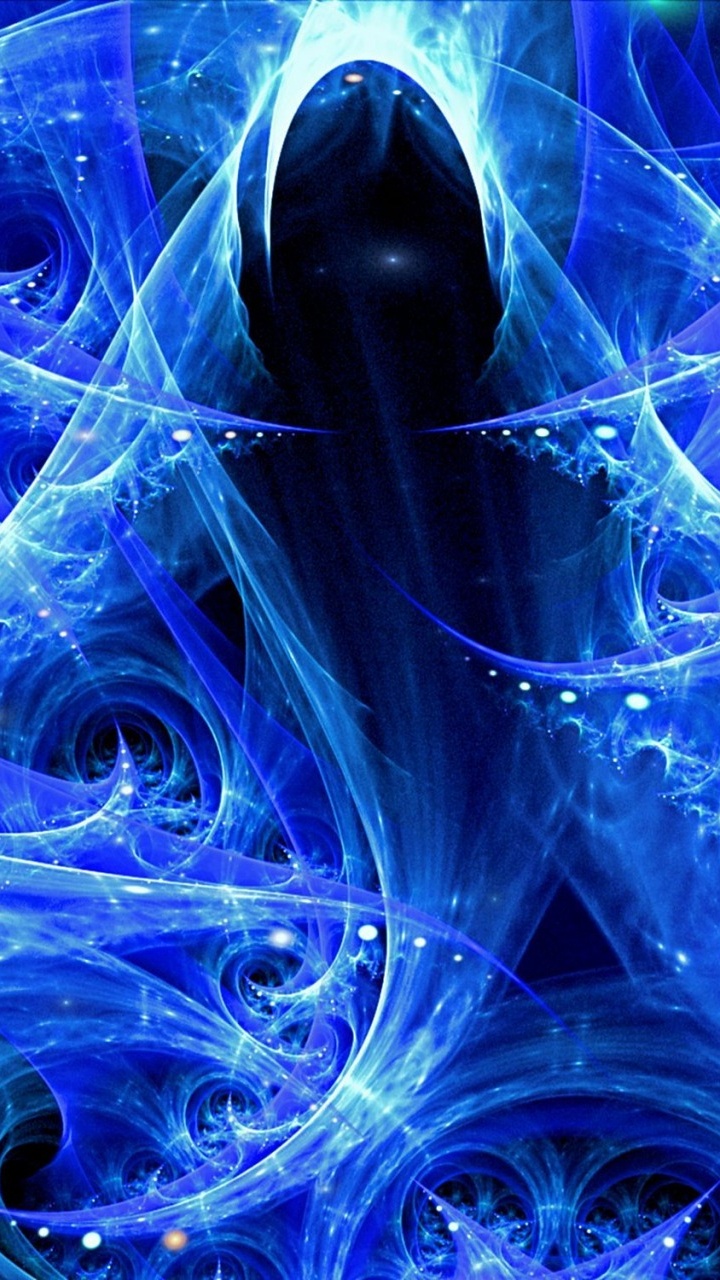 Illustration de la Lumière Bleue et Blanche. Wallpaper in 720x1280 Resolution