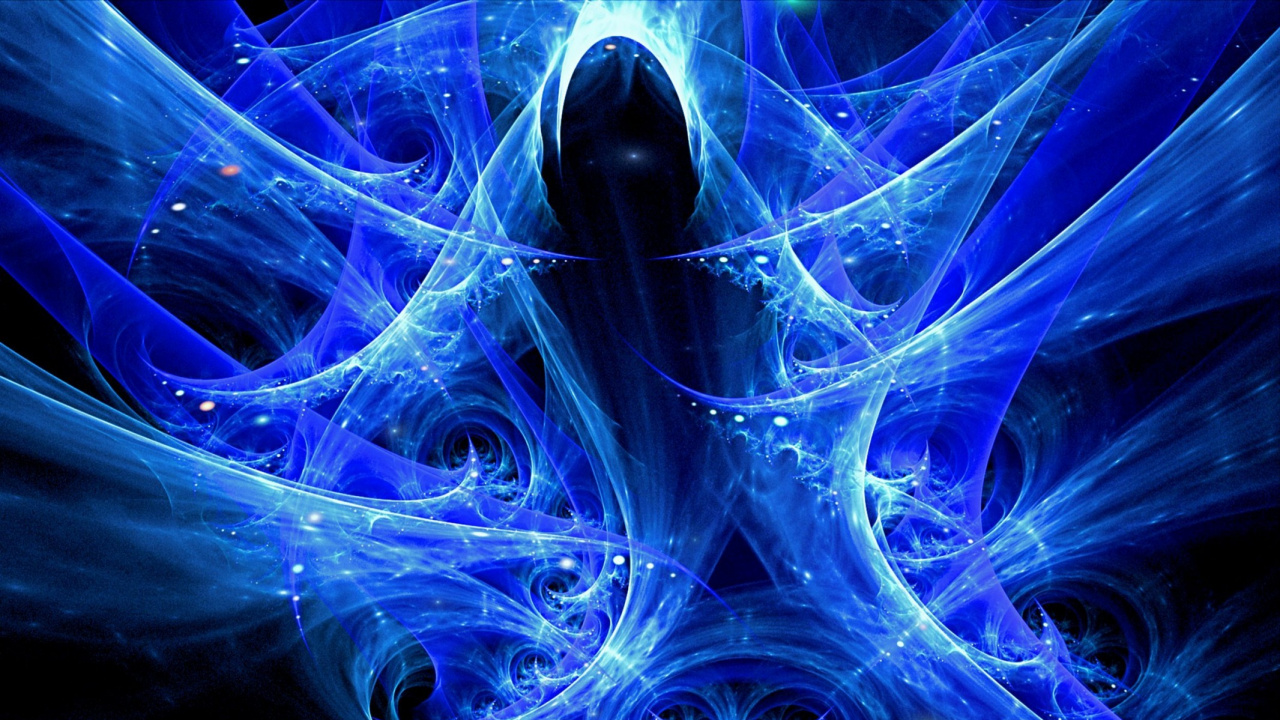 Ilustración de Luz Azul y Blanca. Wallpaper in 1280x720 Resolution