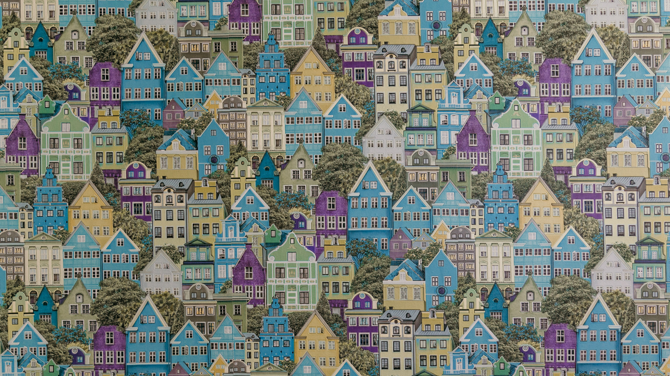 Peinture Abstraite Bleu Blanc et Vert. Wallpaper in 1366x768 Resolution