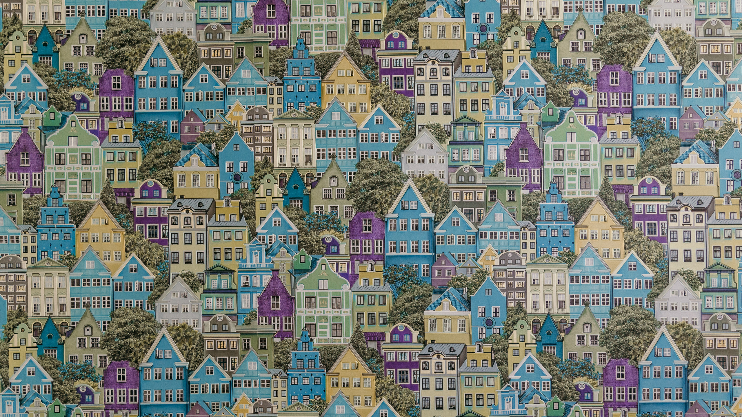 Peinture Abstraite Bleu Blanc et Vert. Wallpaper in 2560x1440 Resolution