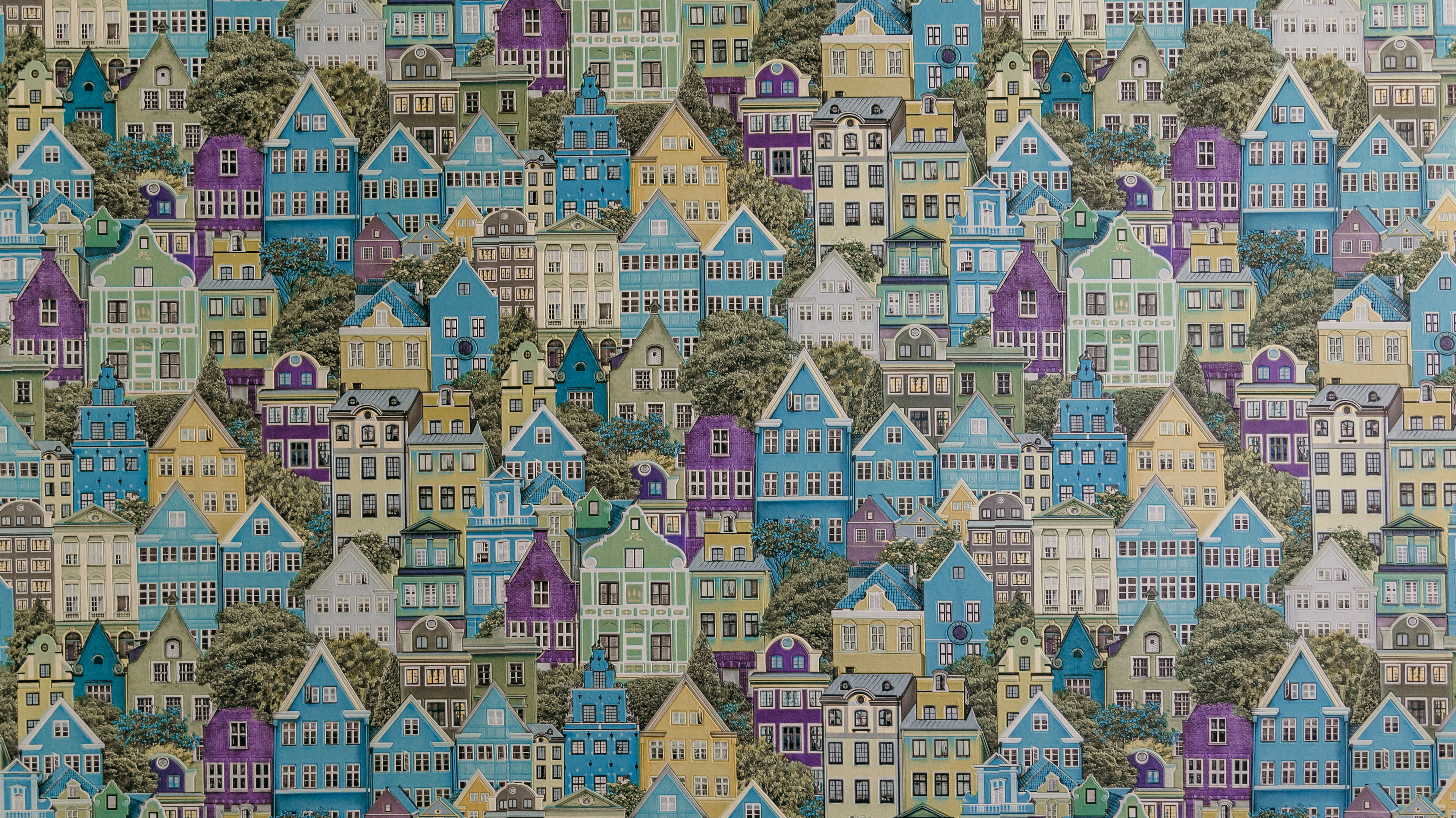 Blue White and Green Abstract Painting. Wallpaper in 3840x2160 Resolution