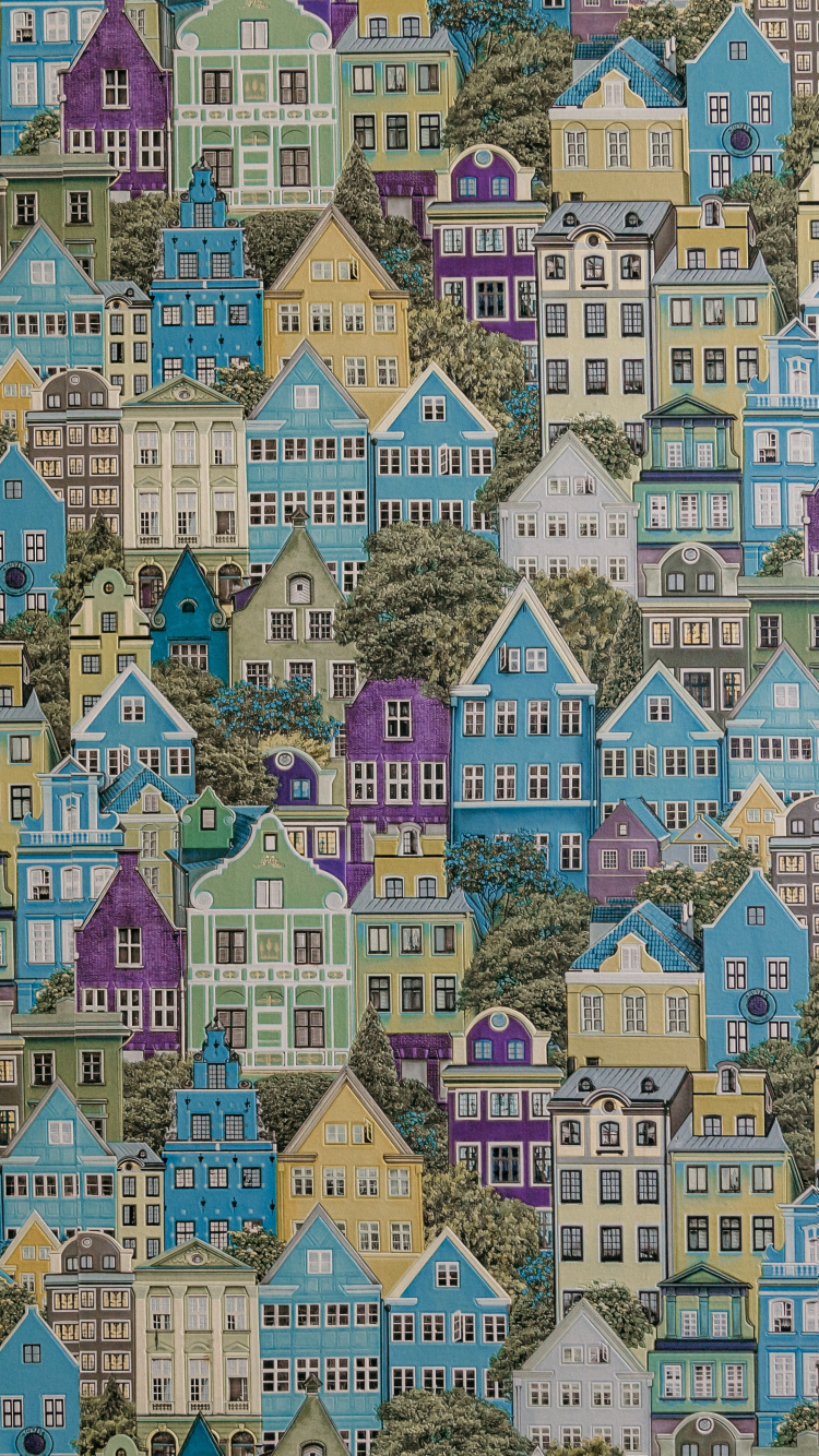 Blue White and Green Abstract Painting. Wallpaper in 750x1334 Resolution