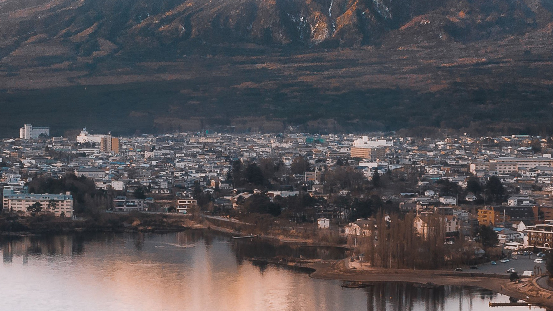 Mount Fuji, Mountain, Lake Kawaguchi, Water, Snow. Wallpaper in 1920x1080 Resolution