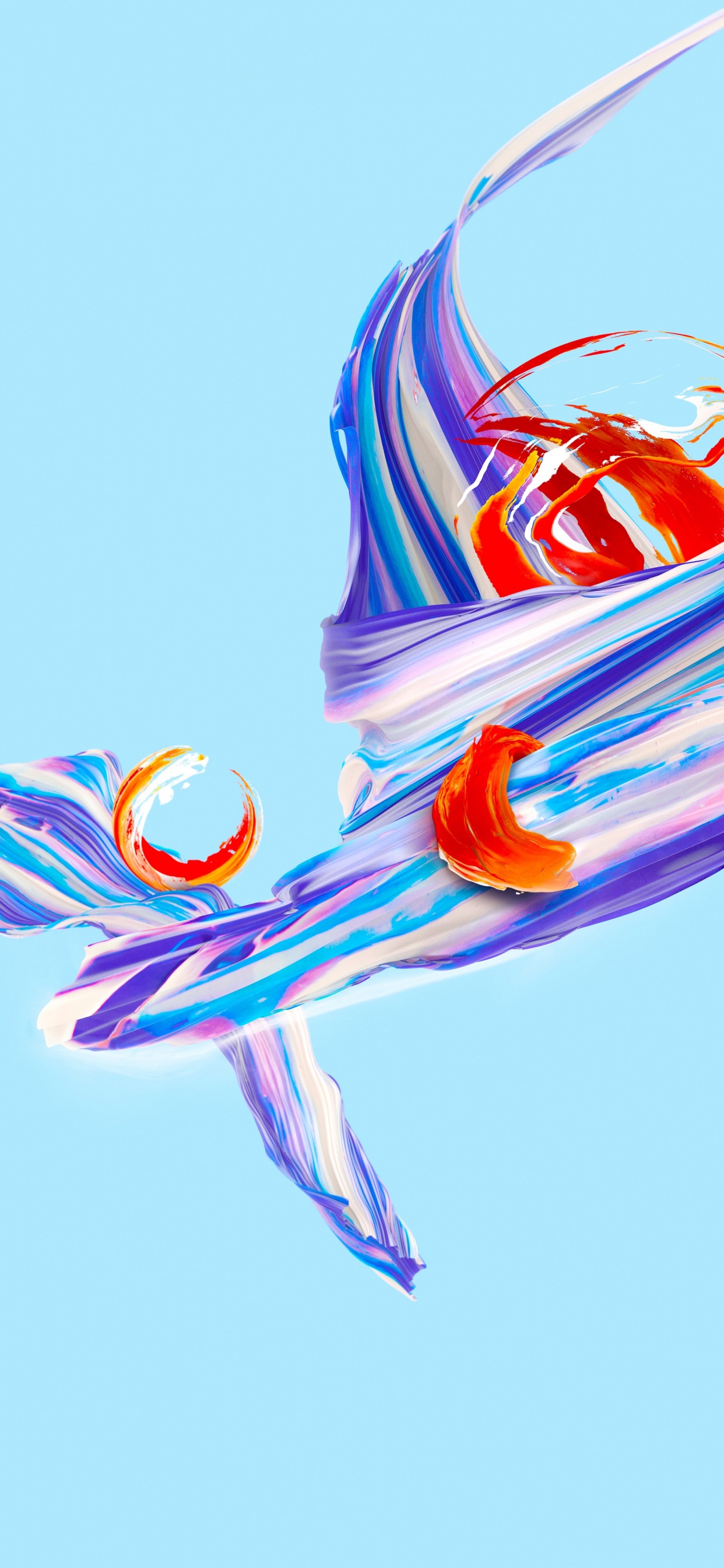 OnePlus 5, Android, OnePlus One, OxygenOS, la Pureté de la Couleur. Wallpaper in 1242x2688 Resolution