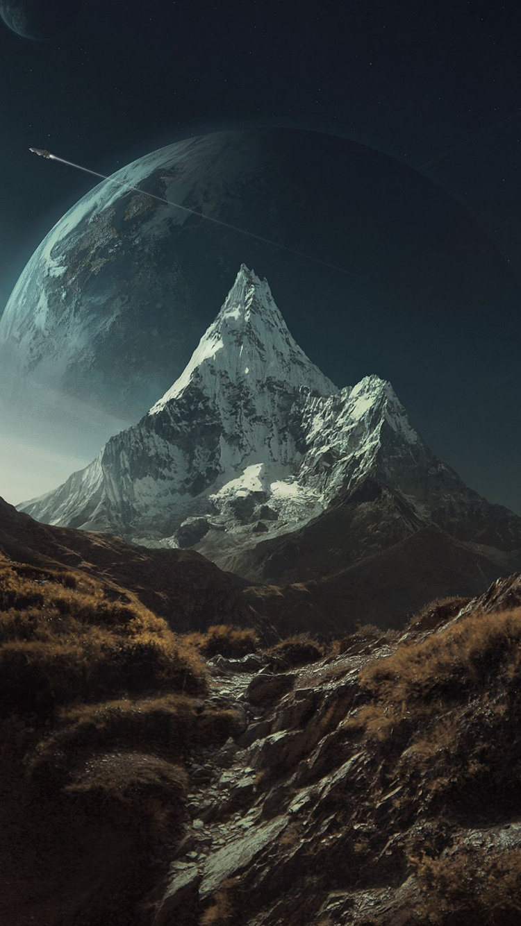 Nature, Art, Painting, Landscape Painting, Idea. Wallpaper in 750x1334 Resolution