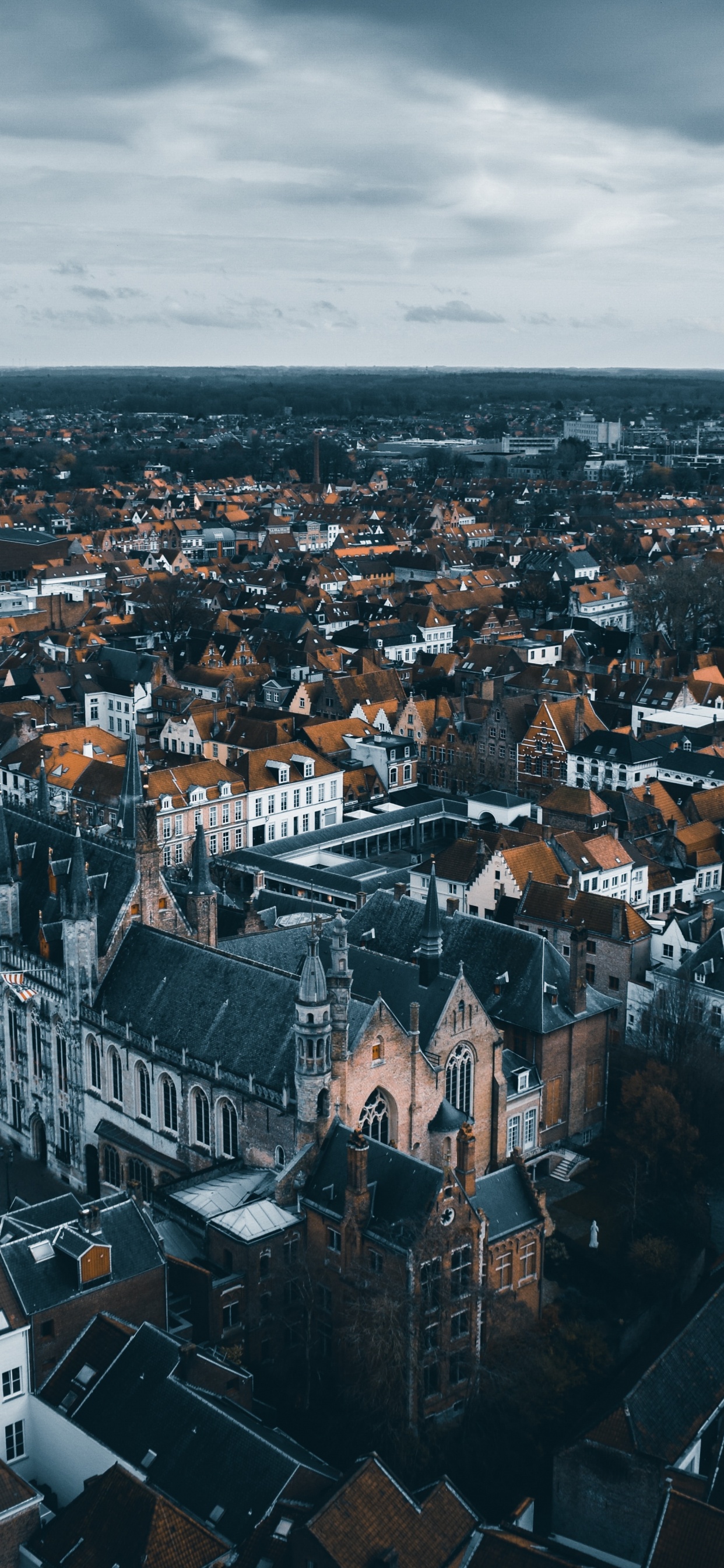 Aerial View of City Buildings During Daytime. Wallpaper in 1242x2688 Resolution