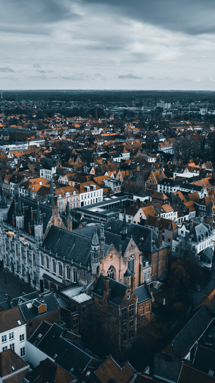 Aerial View of City Buildings During Daytime. Wallpaper in 750x1334 Resolution