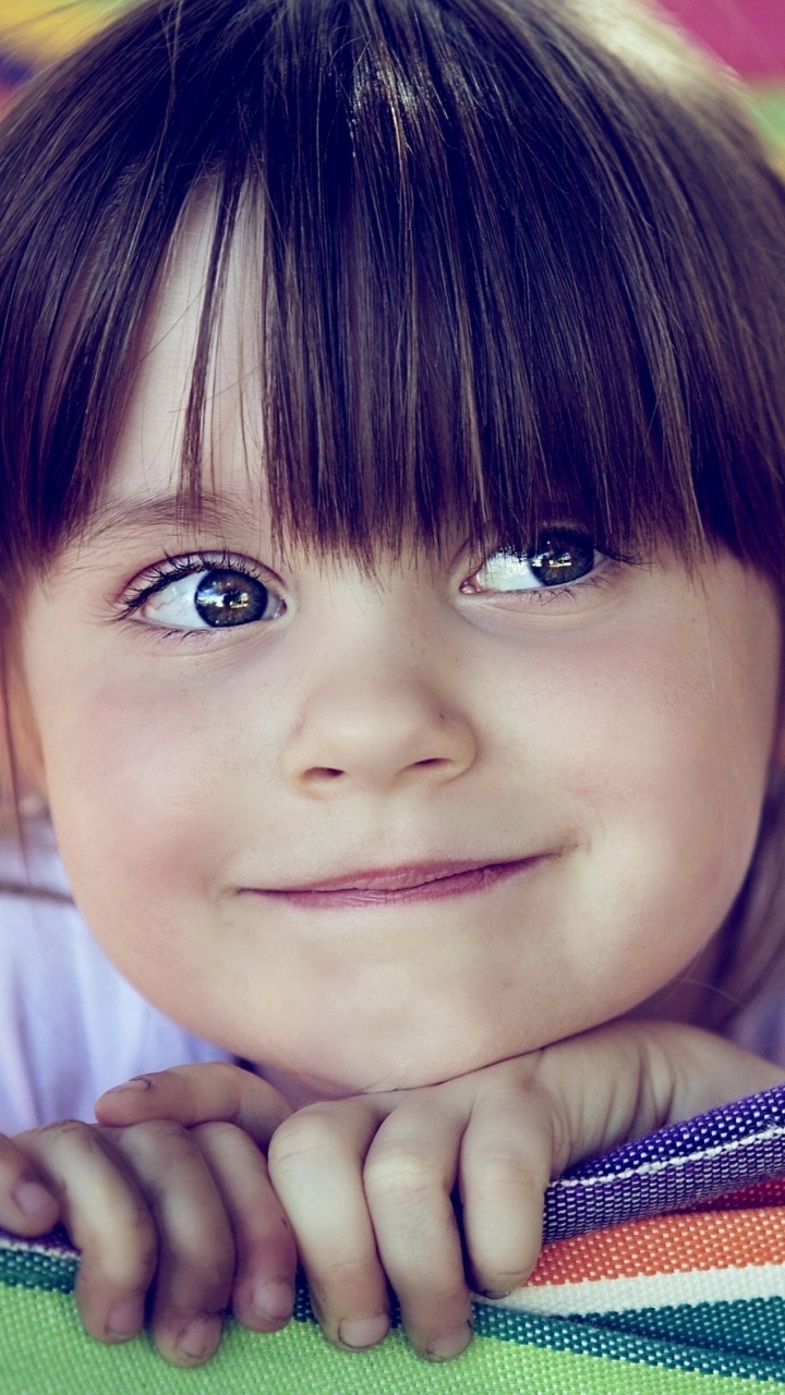 Child, Facial Expression, Hairstyle, Girl, Beauty. Wallpaper in 720x1280 Resolution