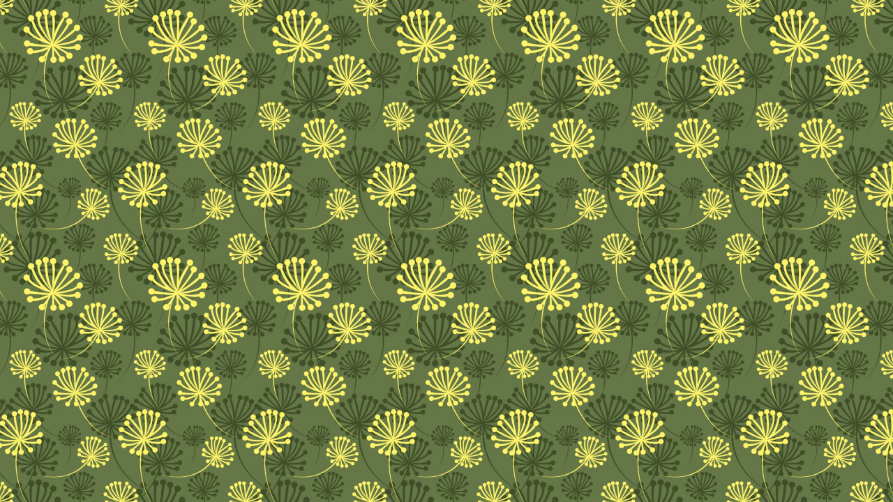 Green and White Floral Textile. Wallpaper in 1280x720 Resolution