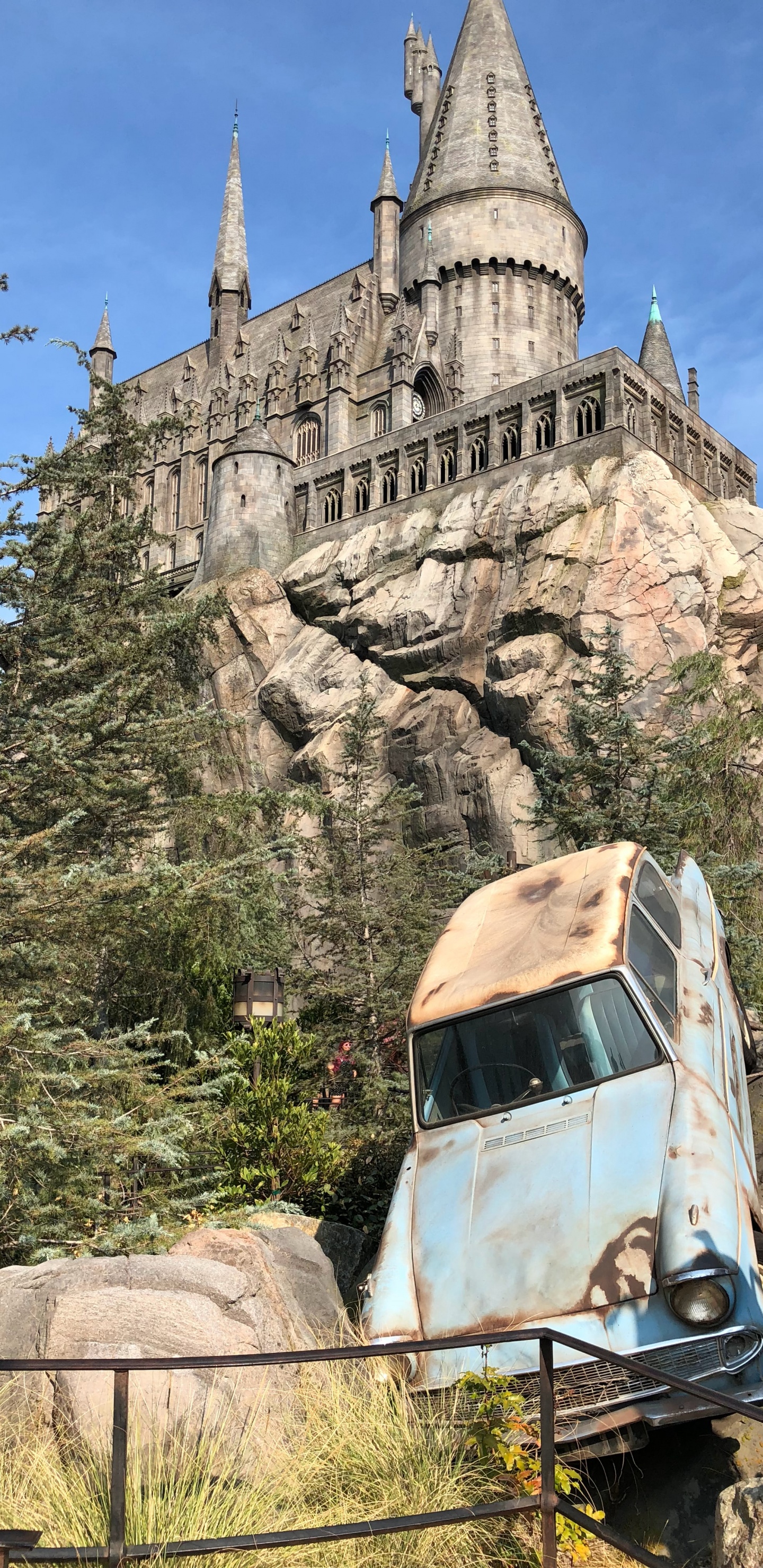 Landmark, Wizarding World, Plant, Building, Vegetation. Wallpaper in 1440x2960 Resolution