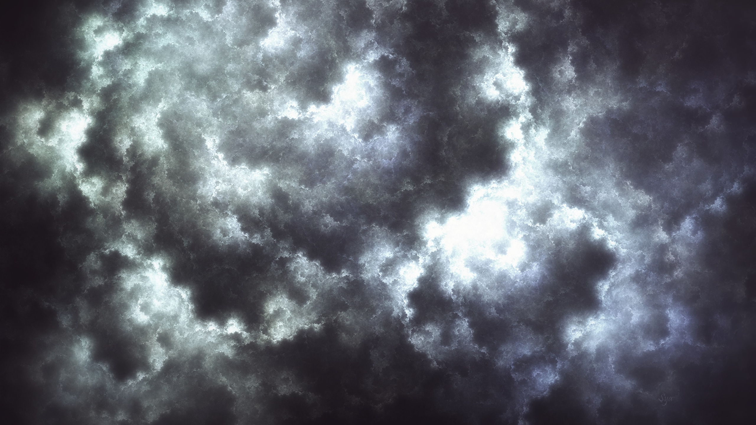 Nuages Blancs et Ciel Bleu. Wallpaper in 2560x1440 Resolution