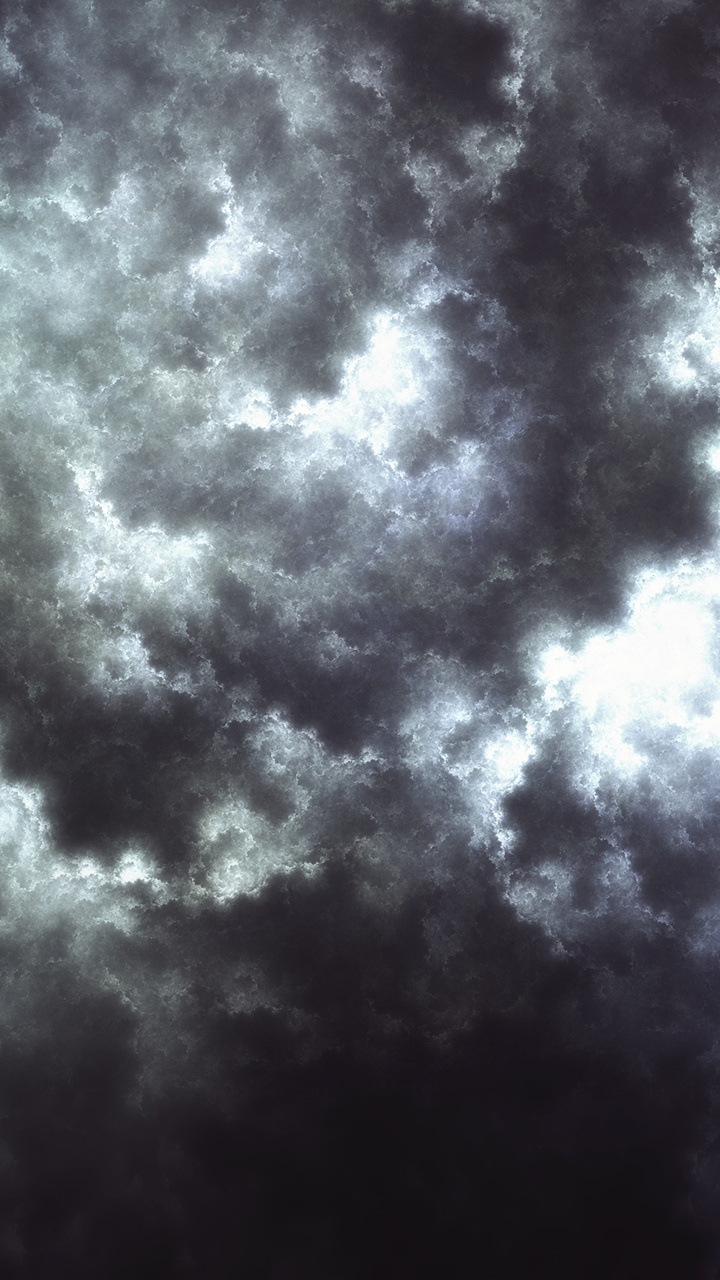 White Clouds and Blue Sky. Wallpaper in 720x1280 Resolution