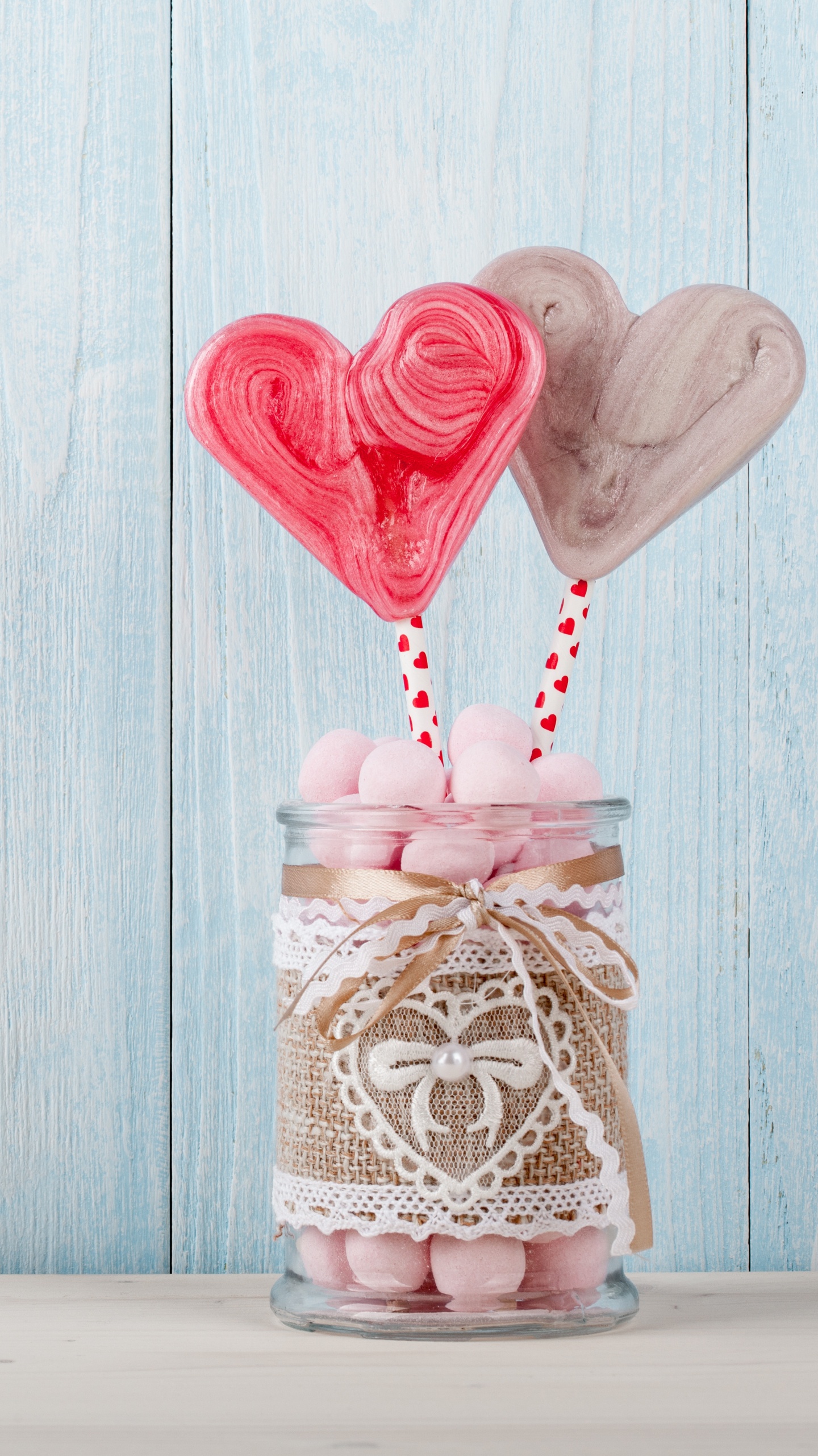 心脏, 浪漫, 粉红色, 爱情, 甜头 壁纸 1440x2560 允许