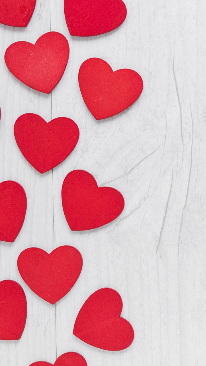 Valentines Day, Heart, Red, Love, Petal. Wallpaper in 720x1280 Resolution