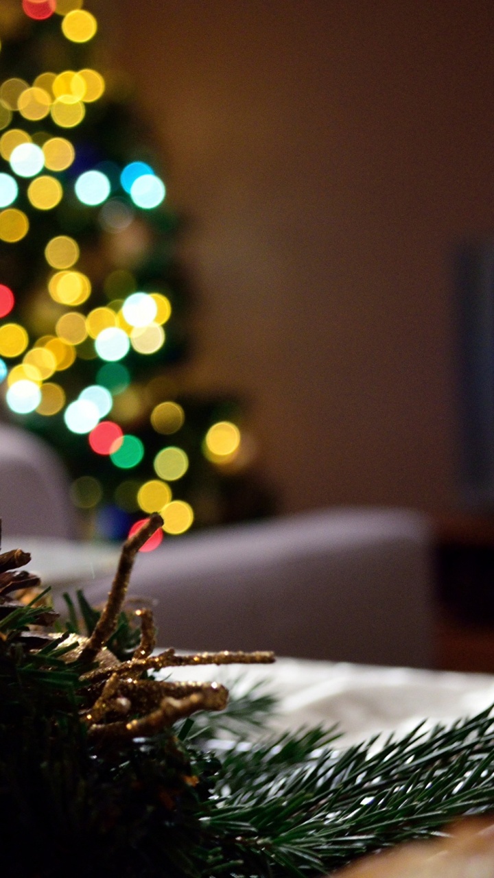 Luces de Navidad, Adorno de Navidad, El Día De Navidad, Nochevieja, Navidad. Wallpaper in 720x1280 Resolution