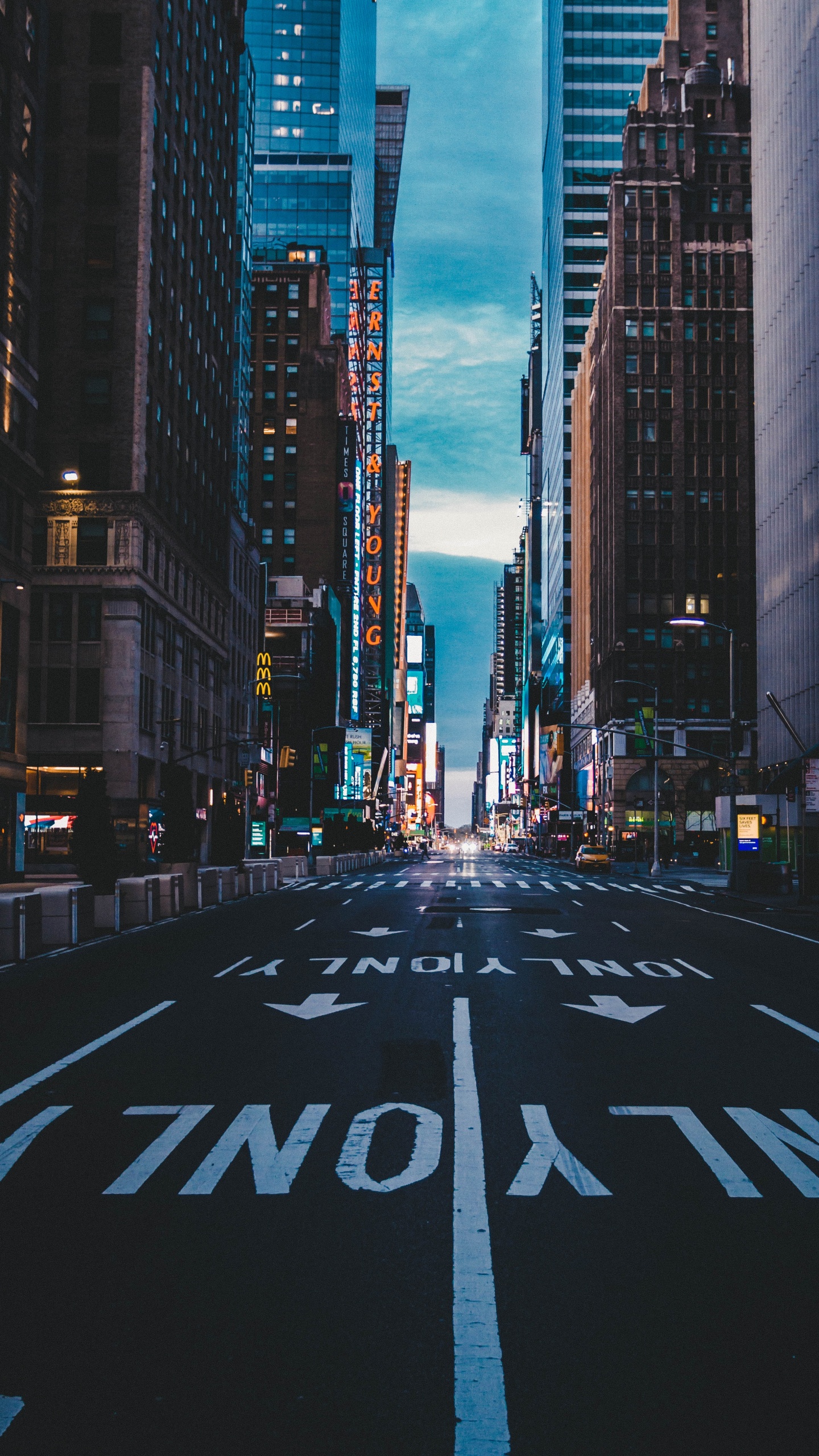 New York, New Yorker Straße, Street, Manhattan, Gebäude. Wallpaper in 1440x2560 Resolution