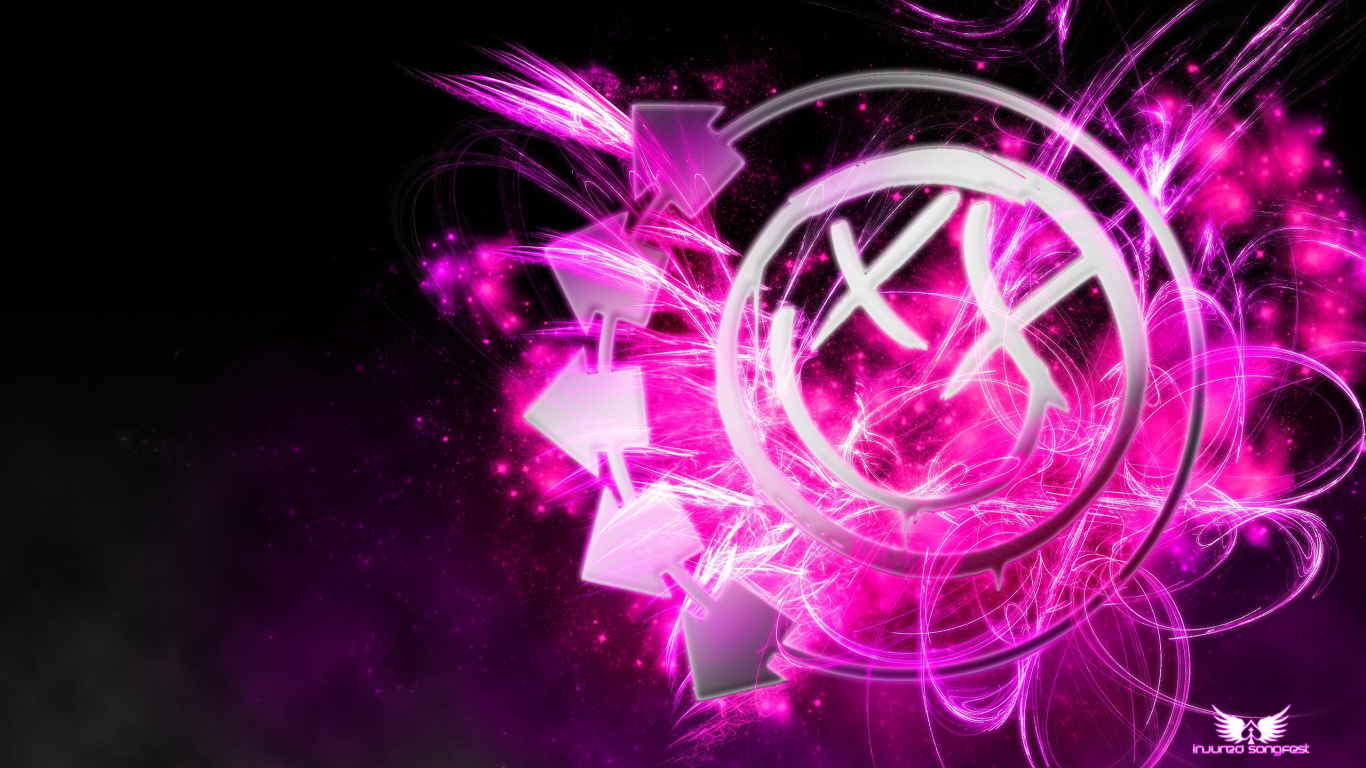 Blink-182, Punk Rock, Pop Punk, Clin, Logo. Wallpaper in 1366x768 Resolution
