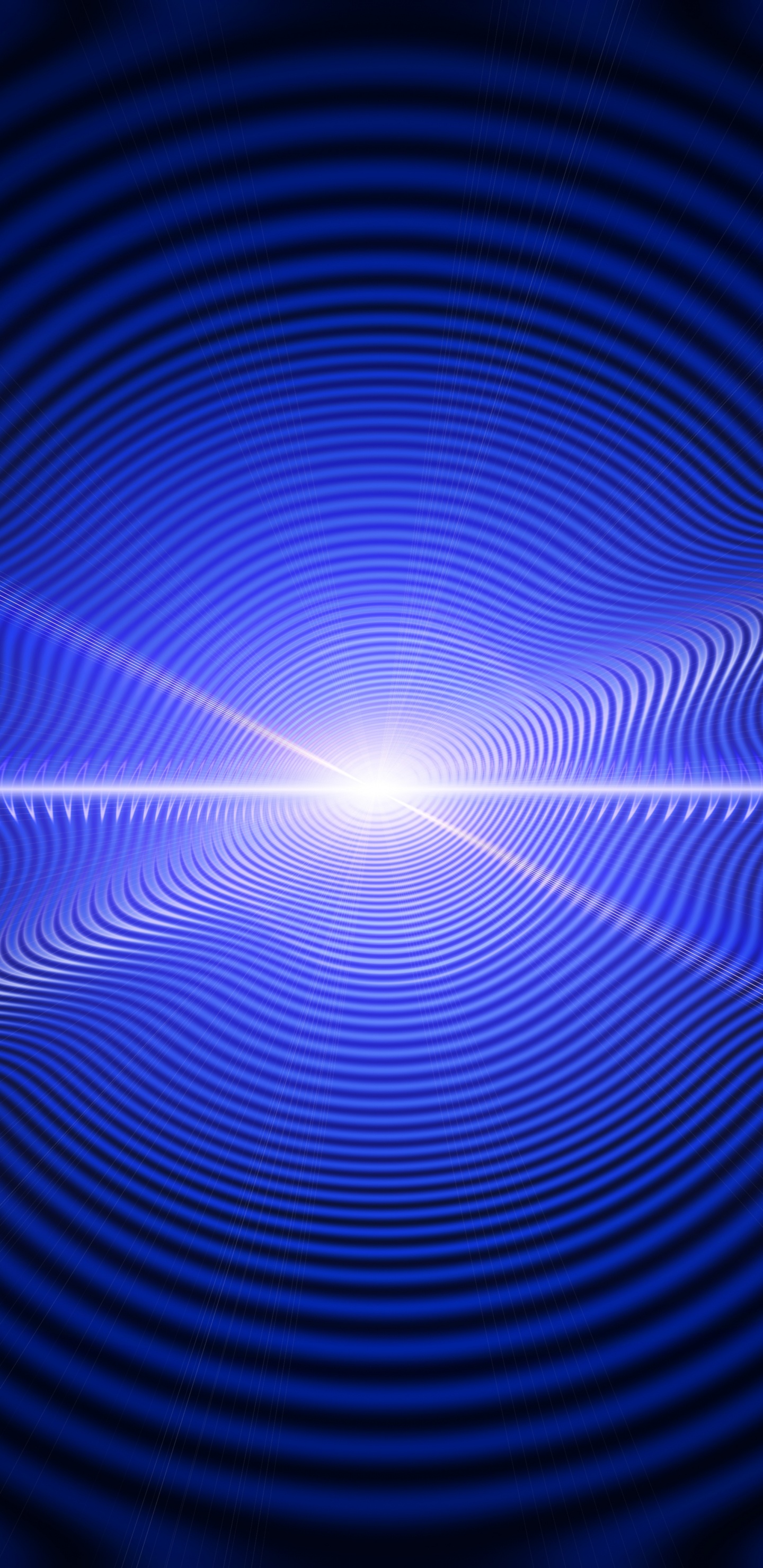 光, 分形技术, 电蓝色的, 钴蓝色的, 特效 壁纸 1440x2960 允许