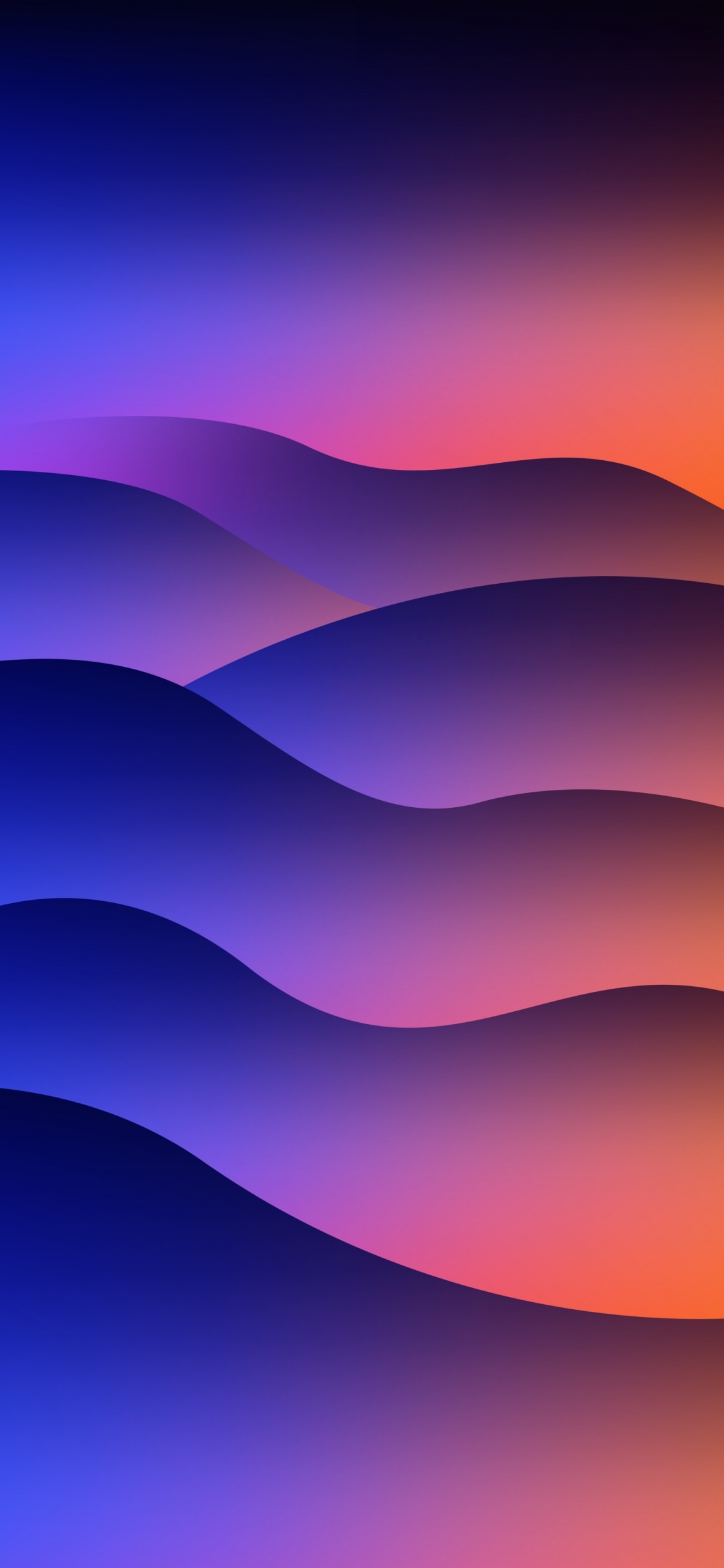 Apple, Atmosphère, Purple, Azure, Pente. Wallpaper in 1125x2436 Resolution