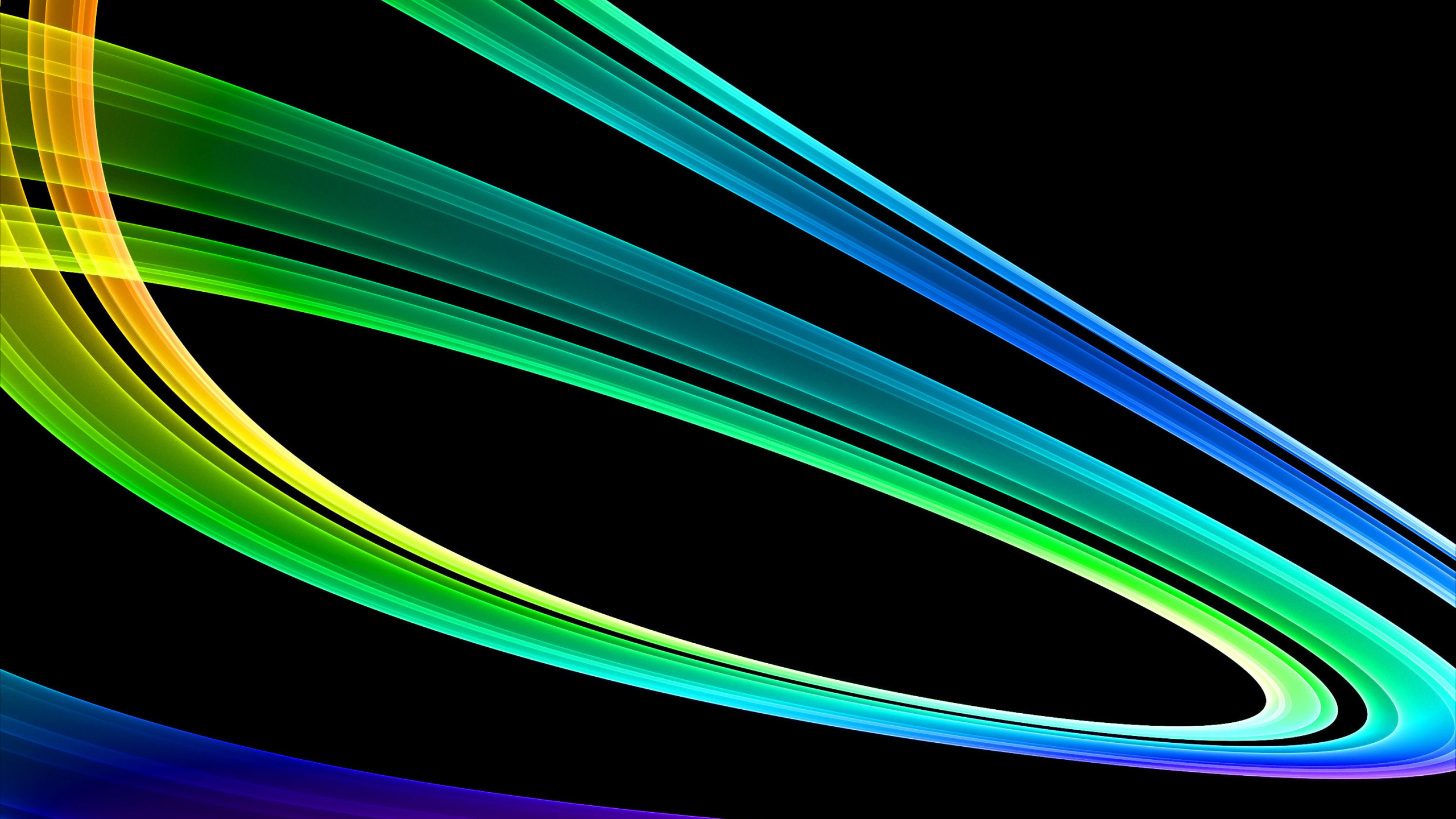 绿色的, 图形设计, 空间, 分形技术, 圆圈 壁纸 2560x1440 允许