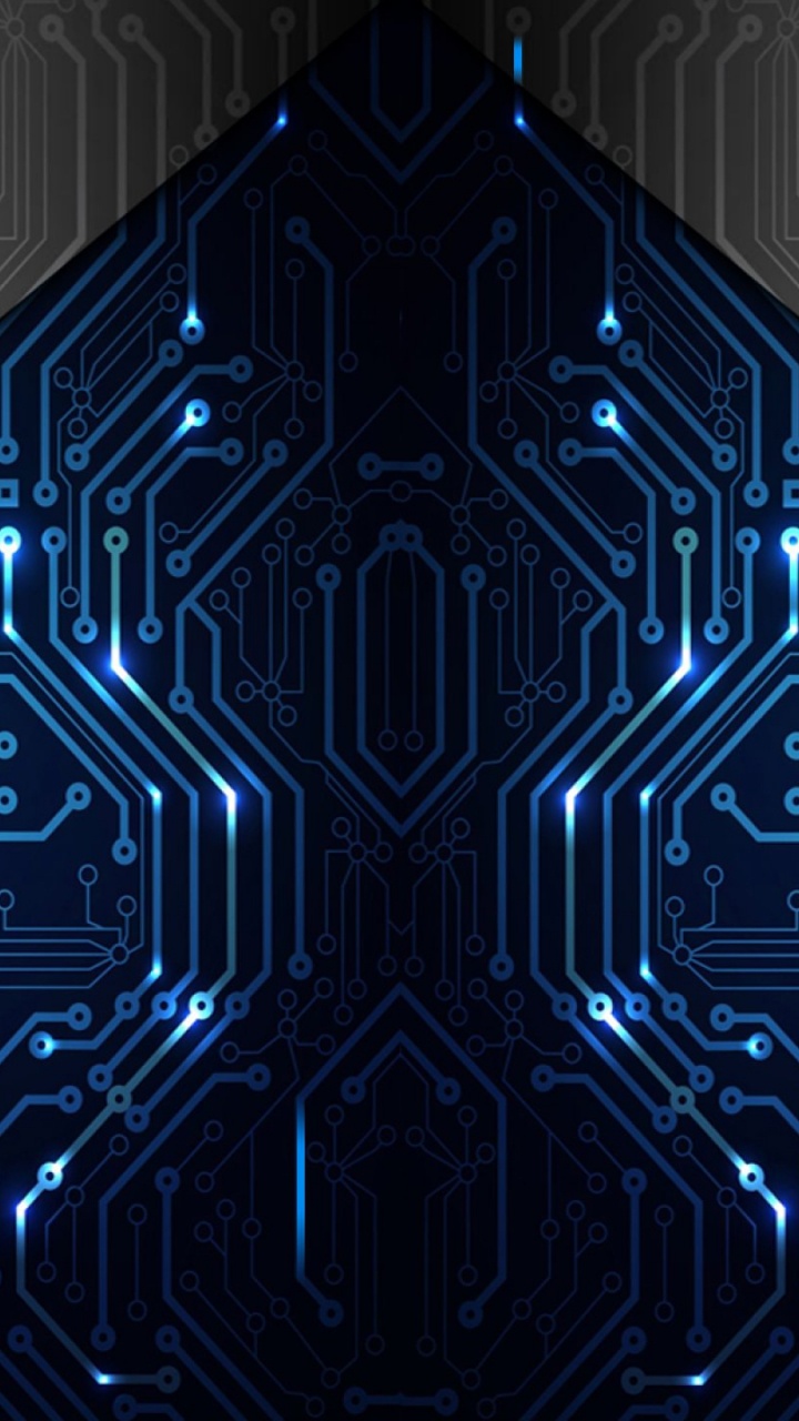 电蓝色的, 对称, 分形技术, 圆圈 壁纸 720x1280 允许