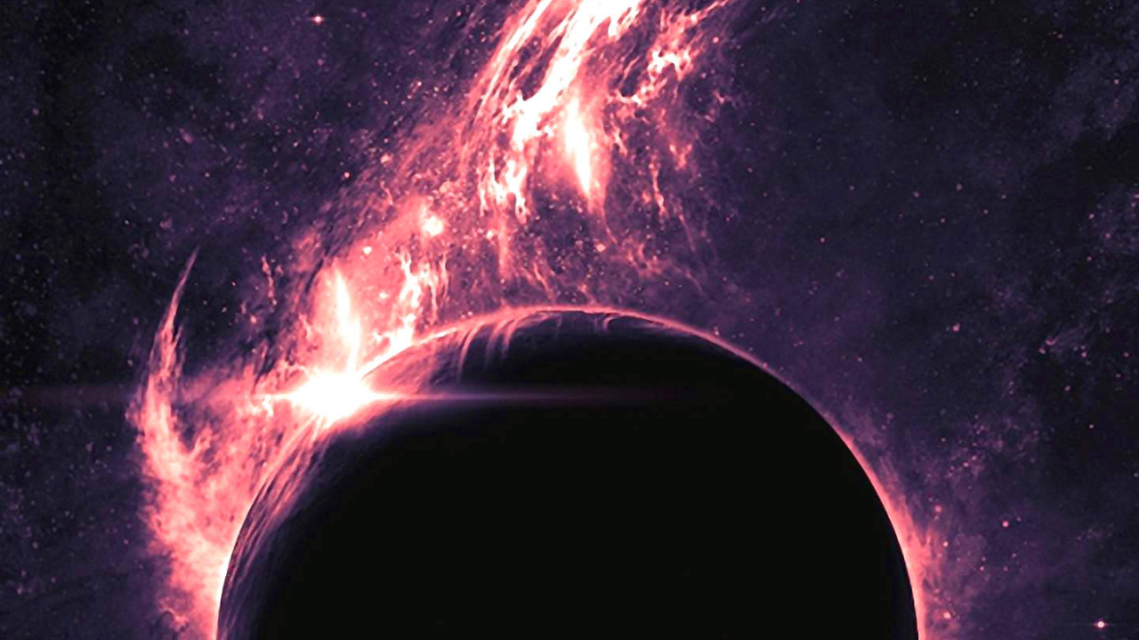 Ilustración de Galaxia en Blanco y Negro. Wallpaper in 1280x720 Resolution