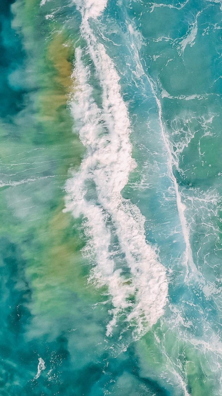 Sea, Wave, Water, Water Resources, Liquid. Wallpaper in 750x1334 Resolution
