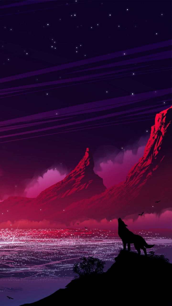 Silhouette of Mountain Under Blue Sky During Daytime. Wallpaper in 720x1280 Resolution