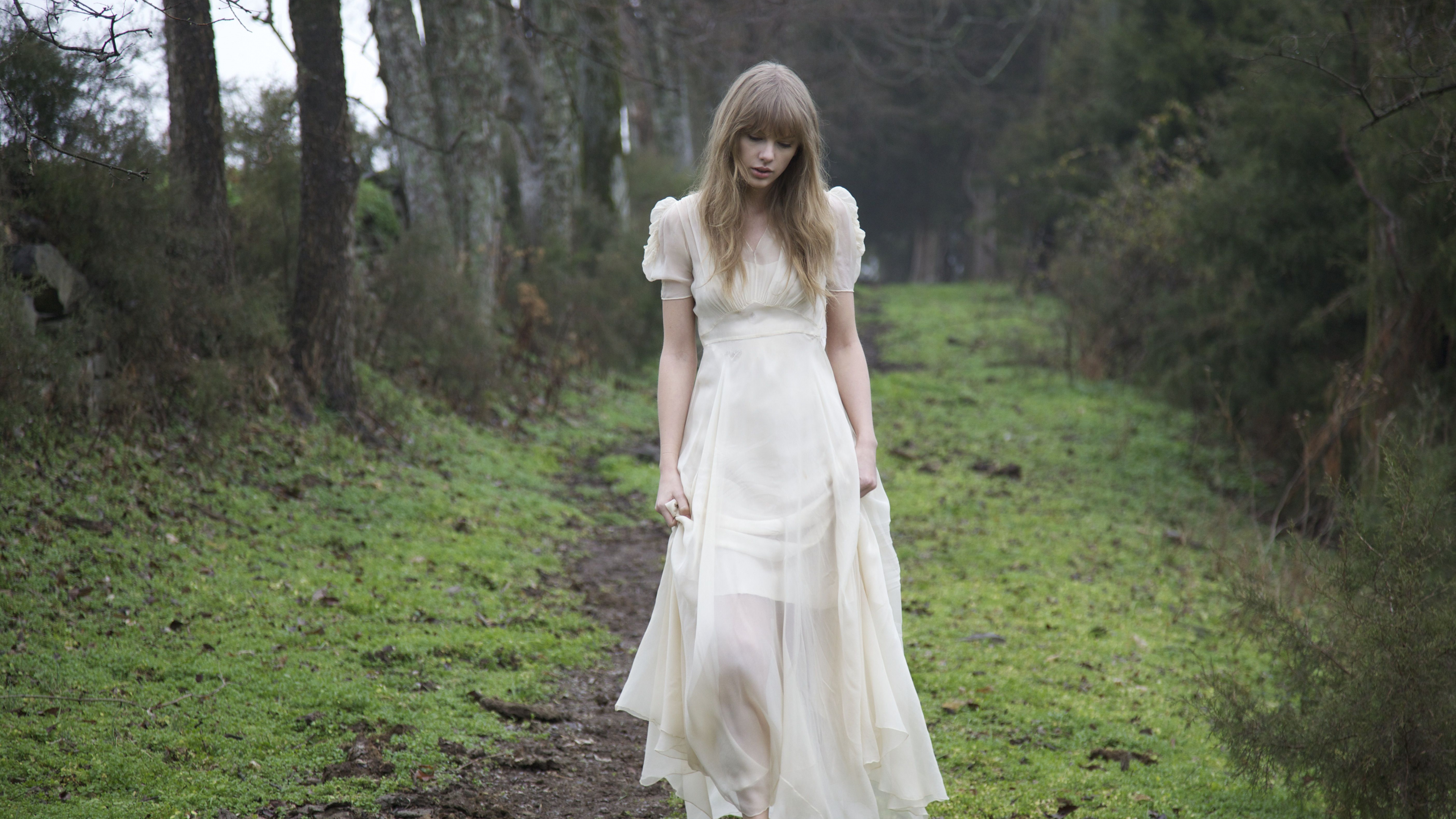 微软公司, Taylor Swift, 人们在自然界, 衣服, 自然环境 壁纸 3840x2160 允许