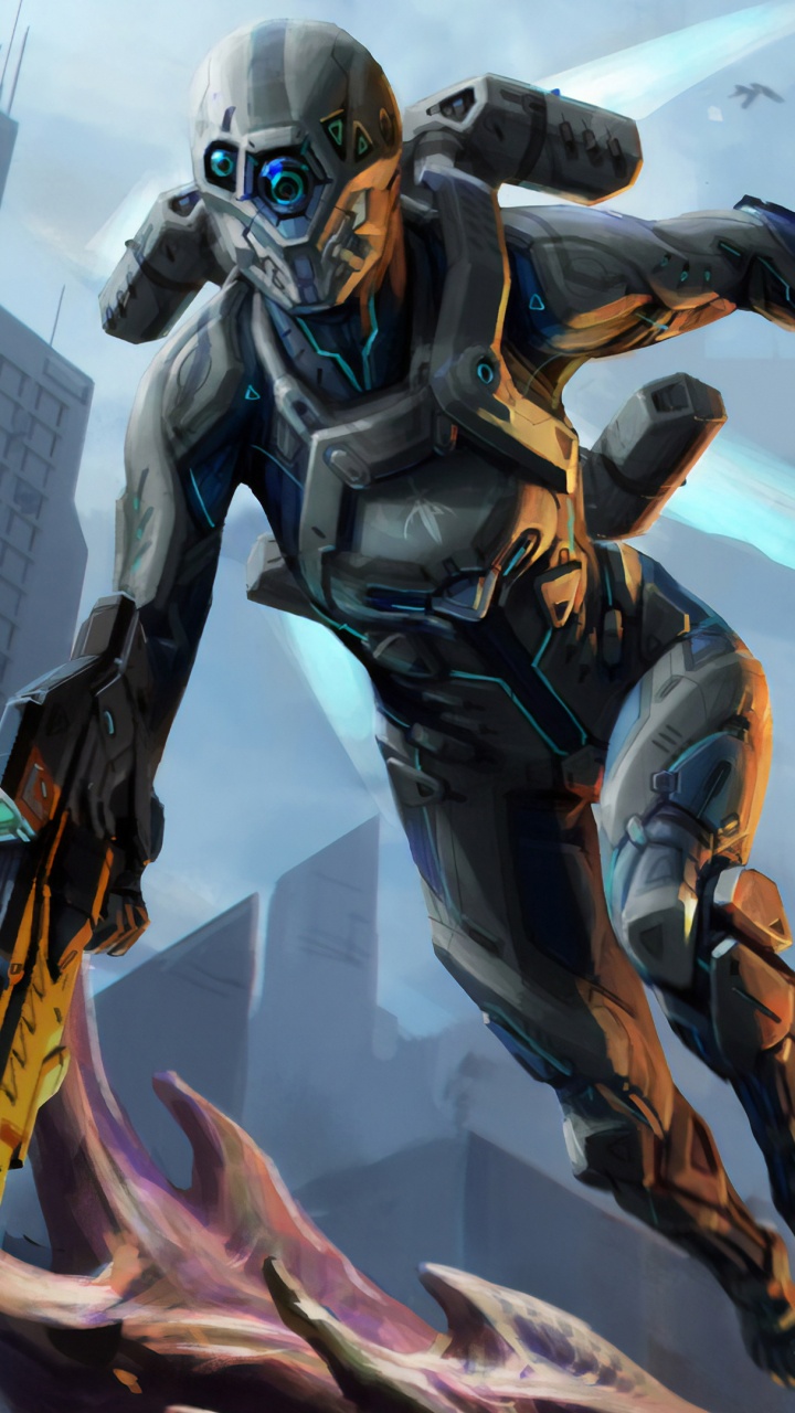 pc Game, Games, Mecha, Illustration, Demon. Wallpaper in 720x1280 Resolution