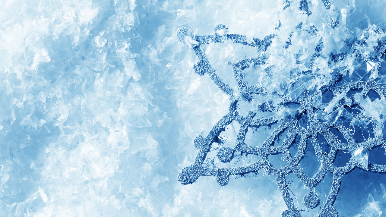 冻结, 冬天, 天空, 雪花 壁纸 1280x720 允许