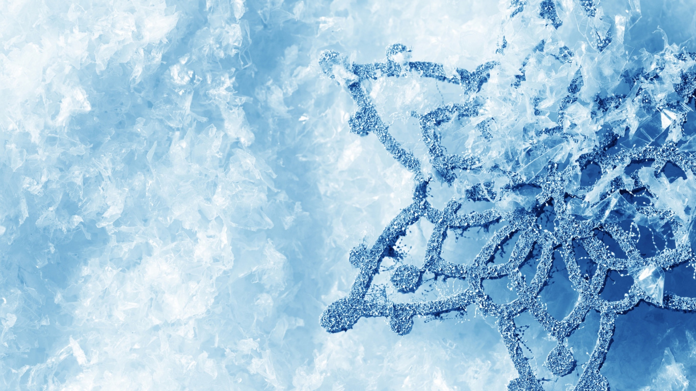 冻结, 冬天, 天空, 雪花 壁纸 1366x768 允许