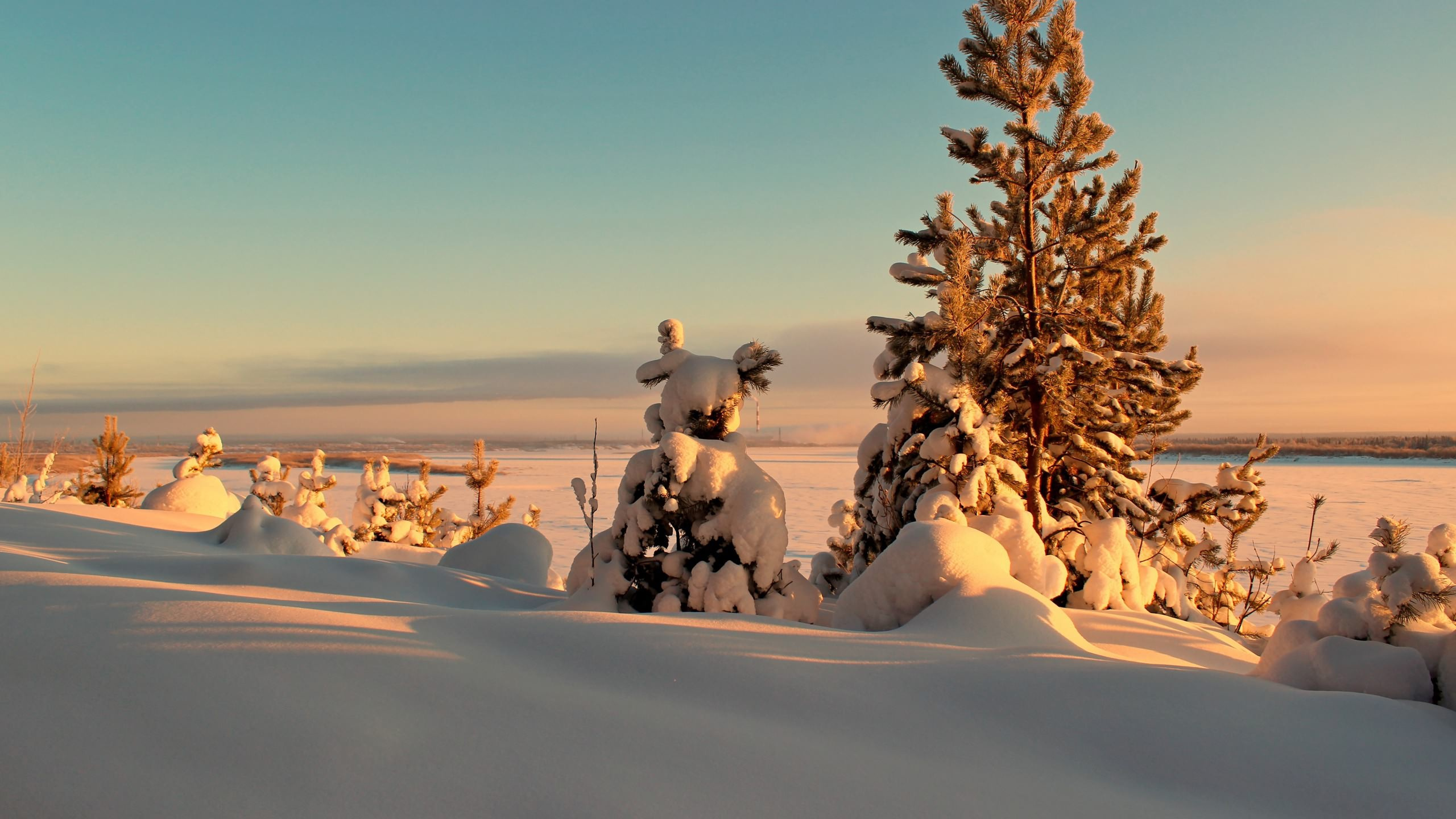 Person, Die Tagsüber Auf Einem Schwarzen ATV Auf Einem Schneebedeckten Feld Fährt. Wallpaper in 2560x1440 Resolution