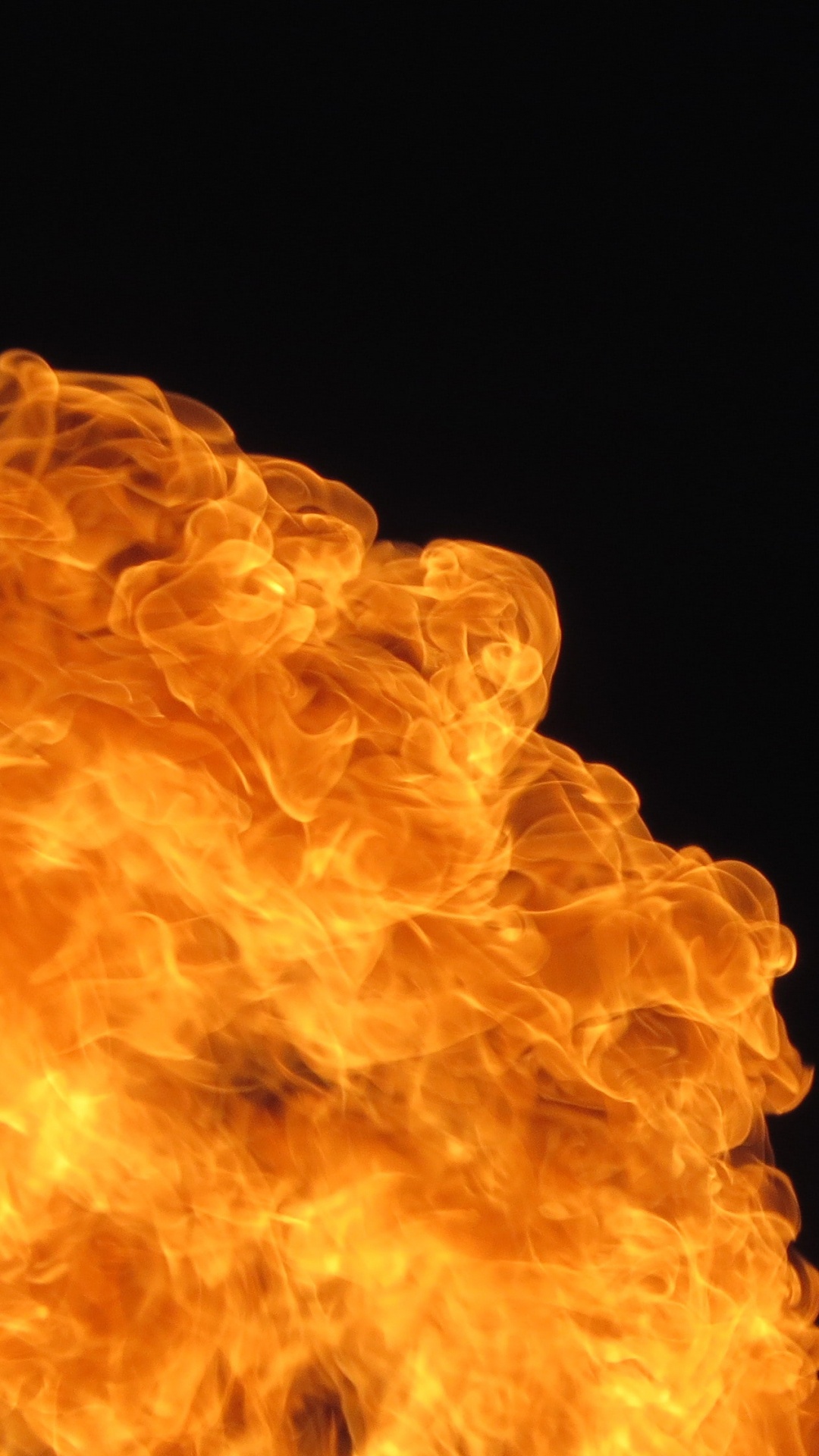 Humo Amarillo en Fondo Negro. Wallpaper in 1080x1920 Resolution