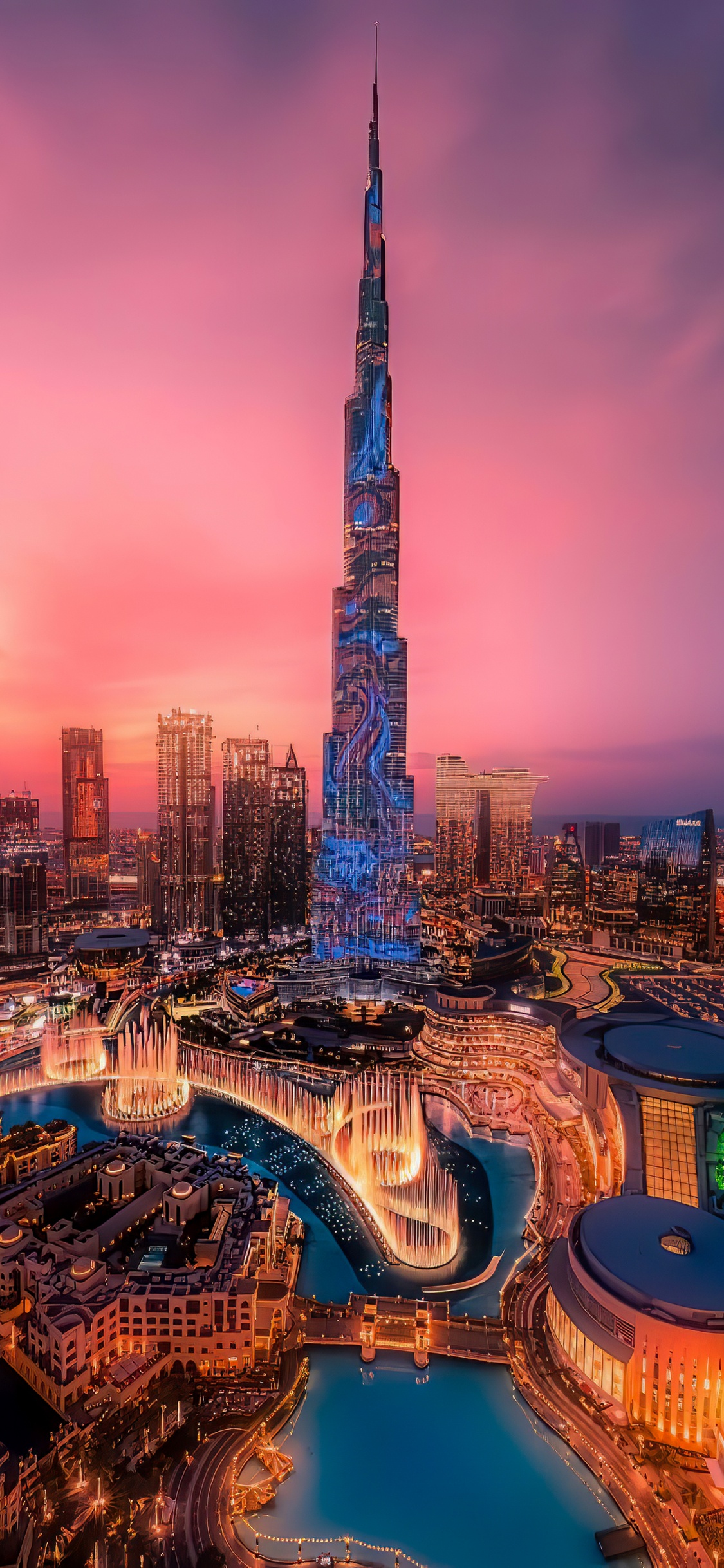 Dubai, Cityscape, Skyscraper, Building, Atmosphere. Wallpaper in 1125x2436 Resolution