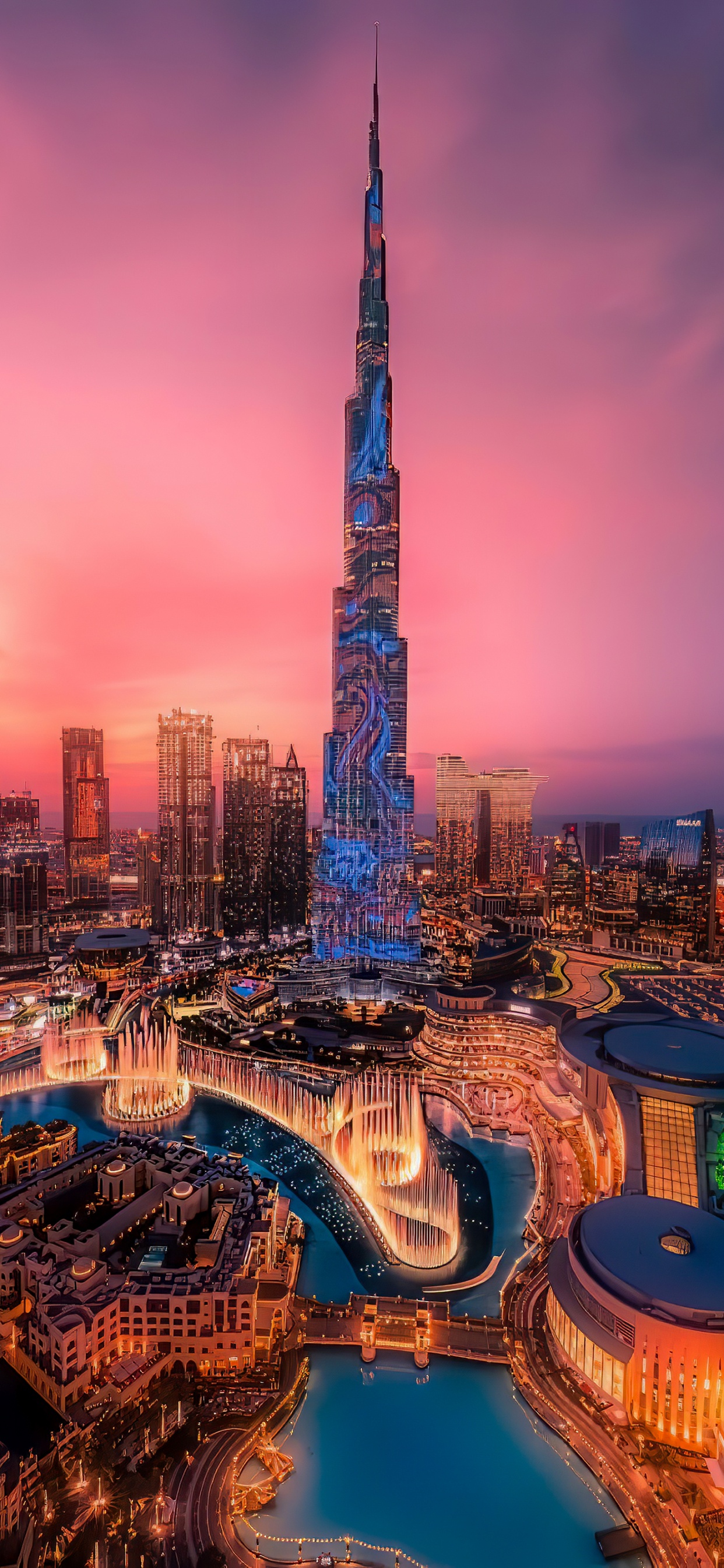 Dubai, Cityscape, Skyscraper, Building, Atmosphere. Wallpaper in 1242x2688 Resolution