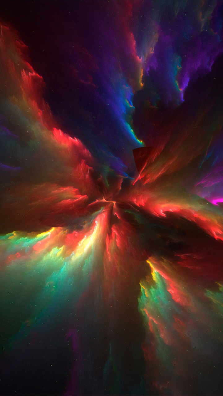 Illustration de la Galaxie Violette et Bleue. Wallpaper in 720x1280 Resolution