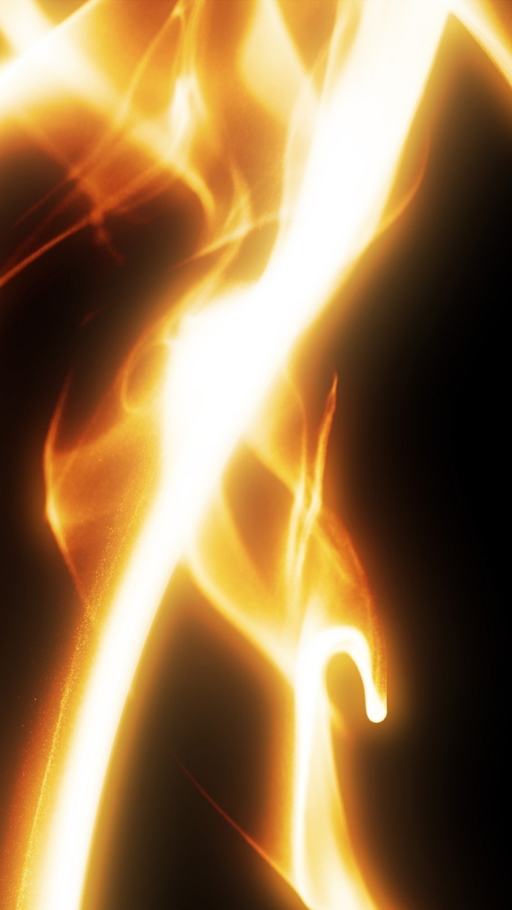 Ilustración de Fuego Naranja y Amarillo. Wallpaper in 720x1280 Resolution