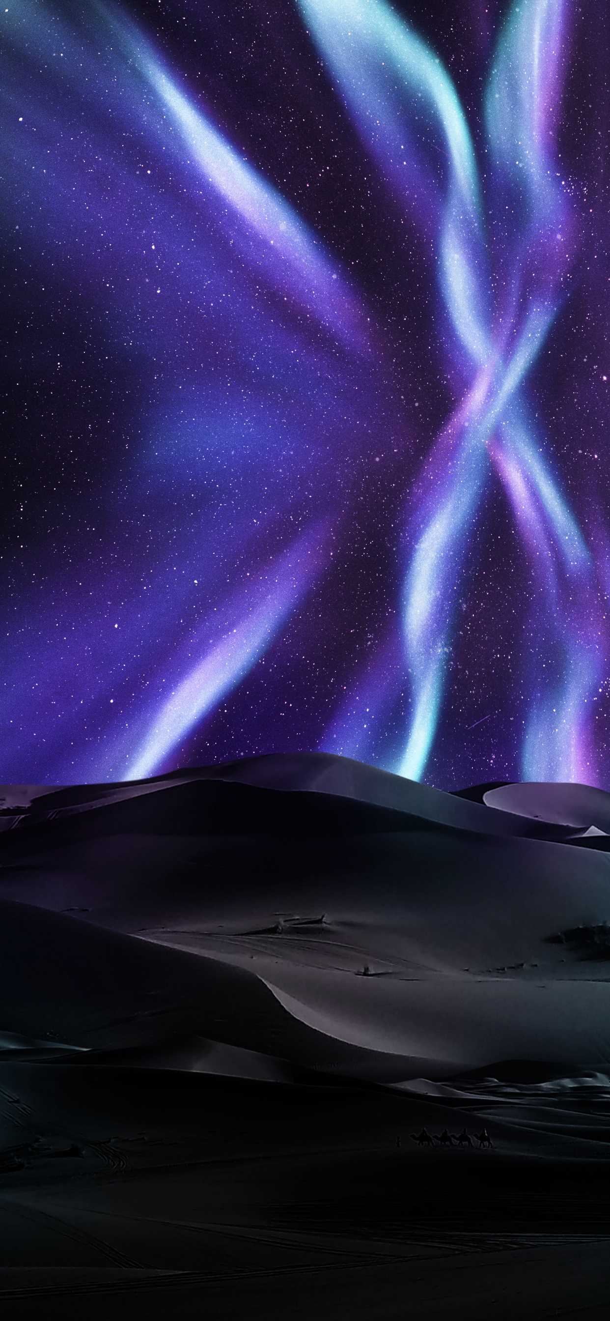 Atmosphere, Purple, Water, Art, Astronomical Object. Wallpaper in 1242x2688 Resolution