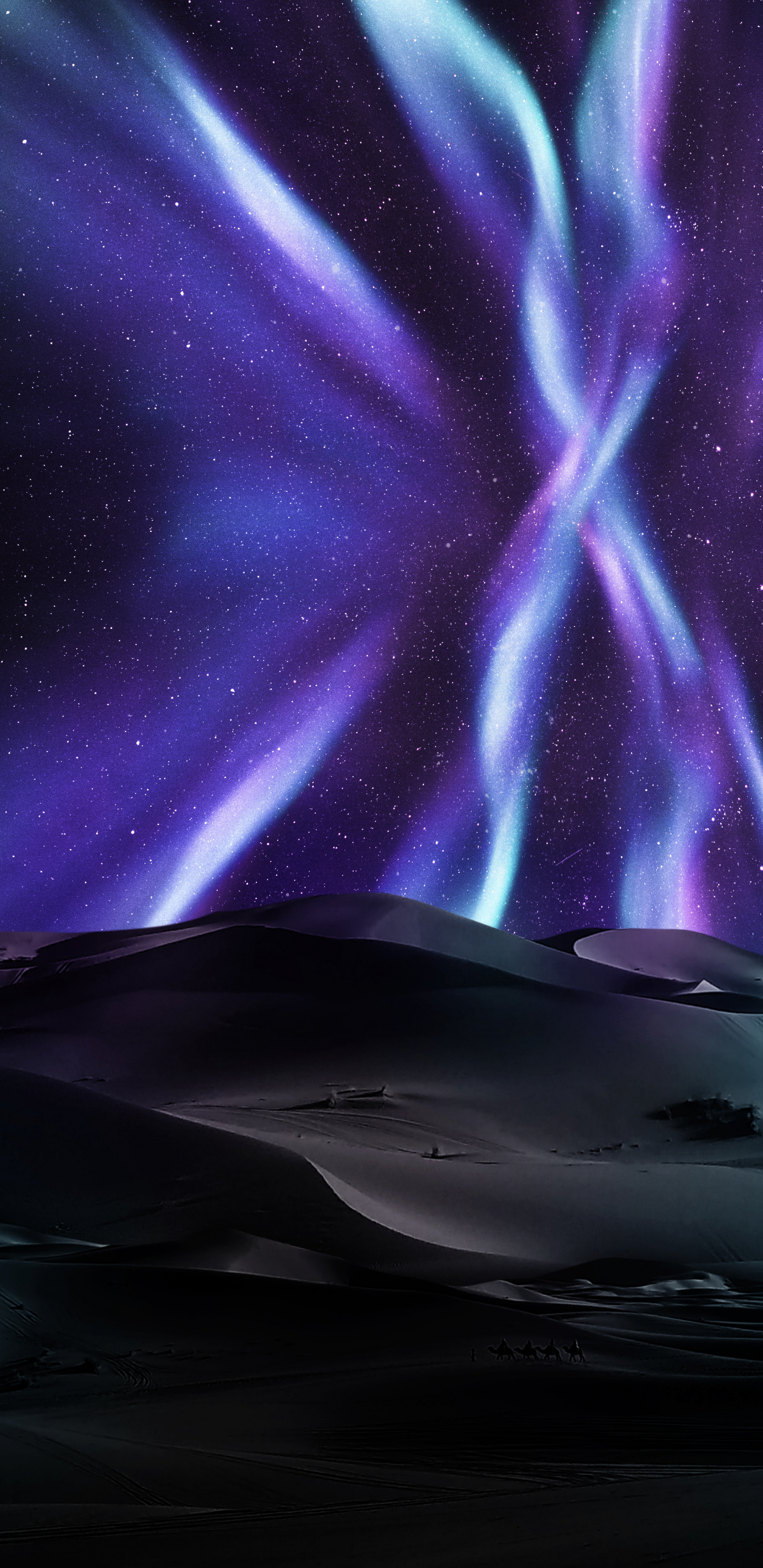 Atmosphere, Purple, Water, Art, Astronomical Object. Wallpaper in 1440x2960 Resolution