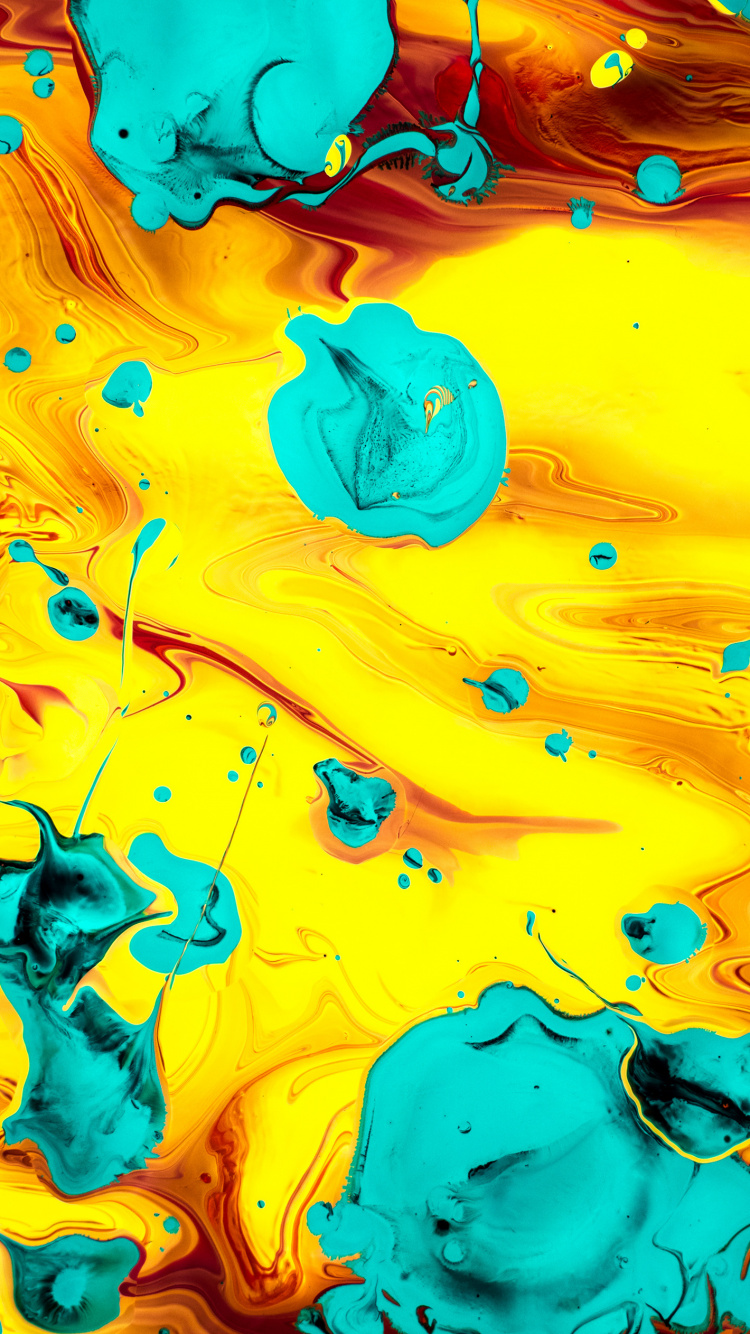 L'art Moderne, Art, Green, Blue, Nature. Wallpaper in 750x1334 Resolution