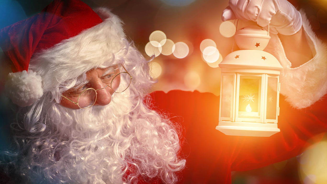 Weihnachten, Weihnachtsmann, Gesichtsbehaarung, Neujahr, Weihnachtsdekoration. Wallpaper in 1366x768 Resolution