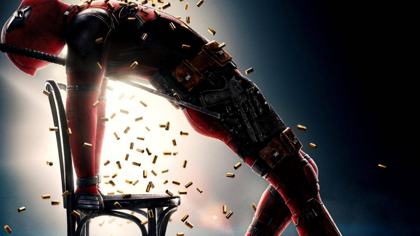 Deadpool 2 Phone, Wires, Poster, Superhero, Water. Wallpaper in 1366x768 Resolution