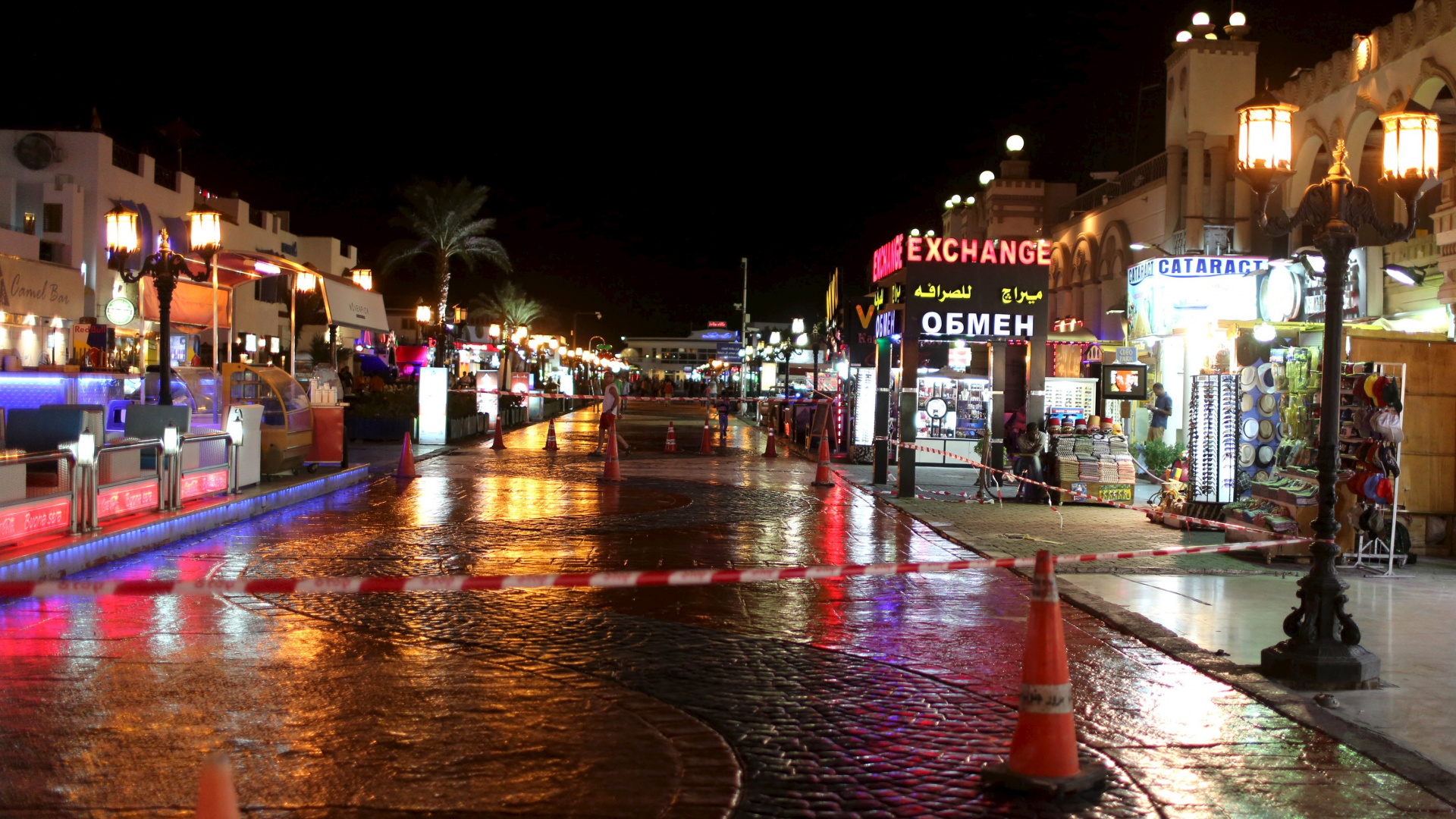 People Walking on Street During Night Time. Wallpaper in 1920x1080 Resolution