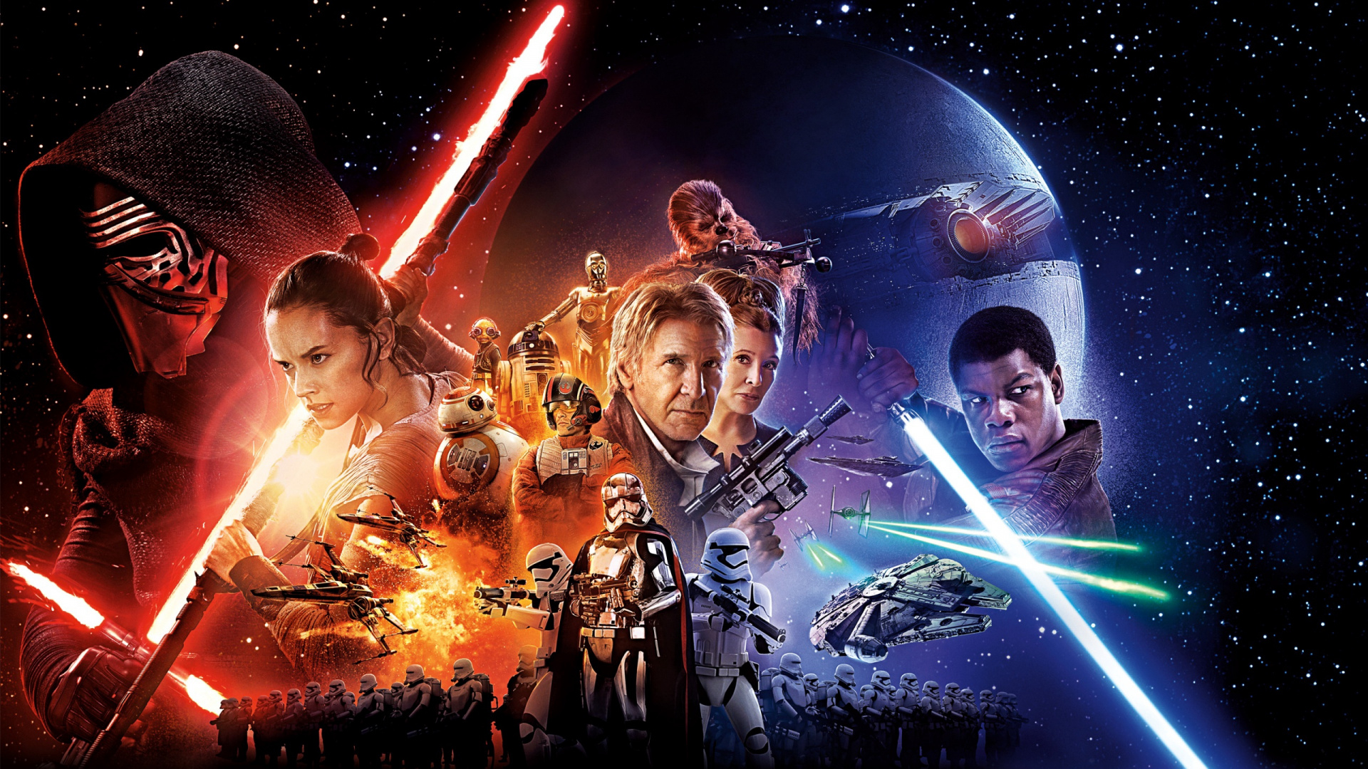 Gruppe Von Menschen, Die Auf Der Bühne Stehen. Wallpaper in 1920x1080 Resolution