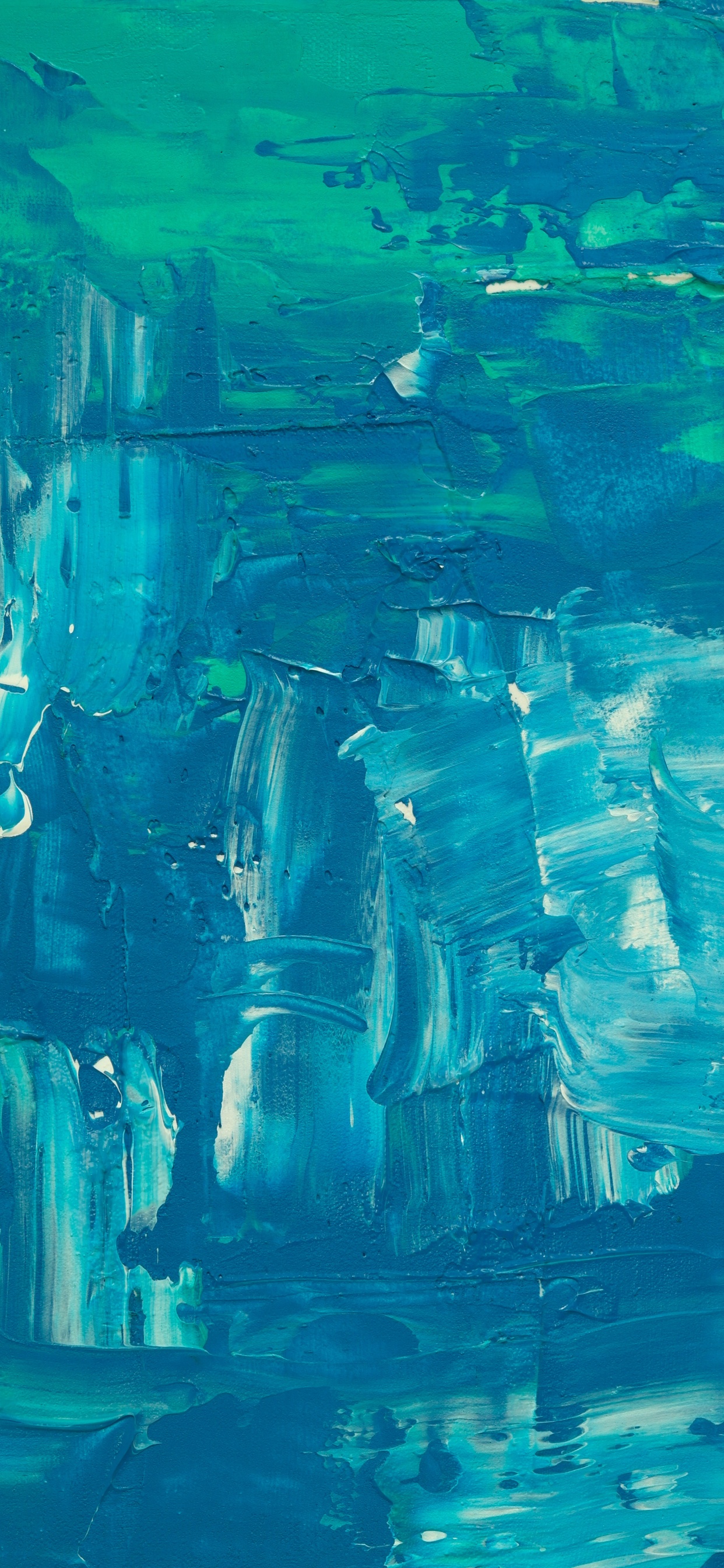 Blue and Black Abstract Painting. Wallpaper in 1242x2688 Resolution