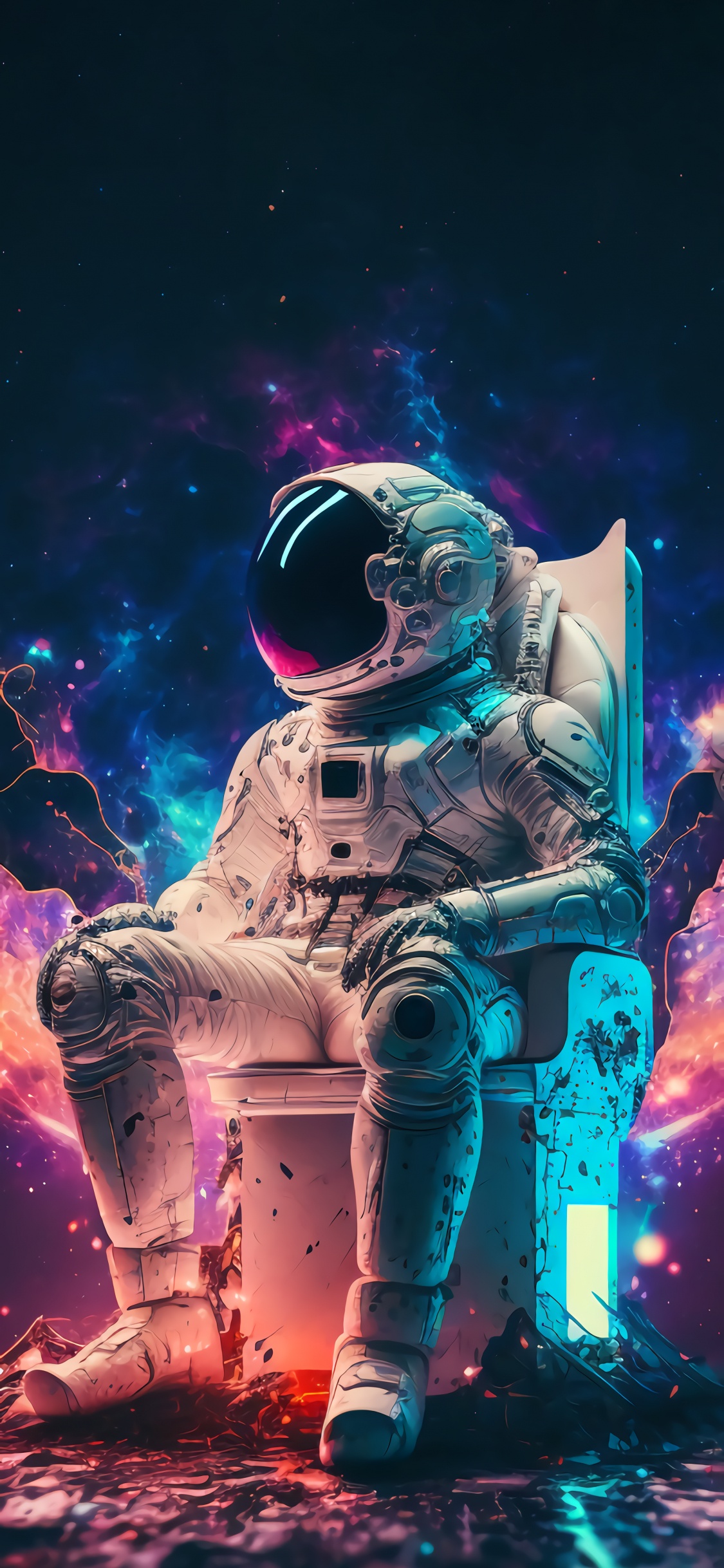 Astronaut, Outer Space, Space, World, Entertainment. Wallpaper in 1125x2436 Resolution