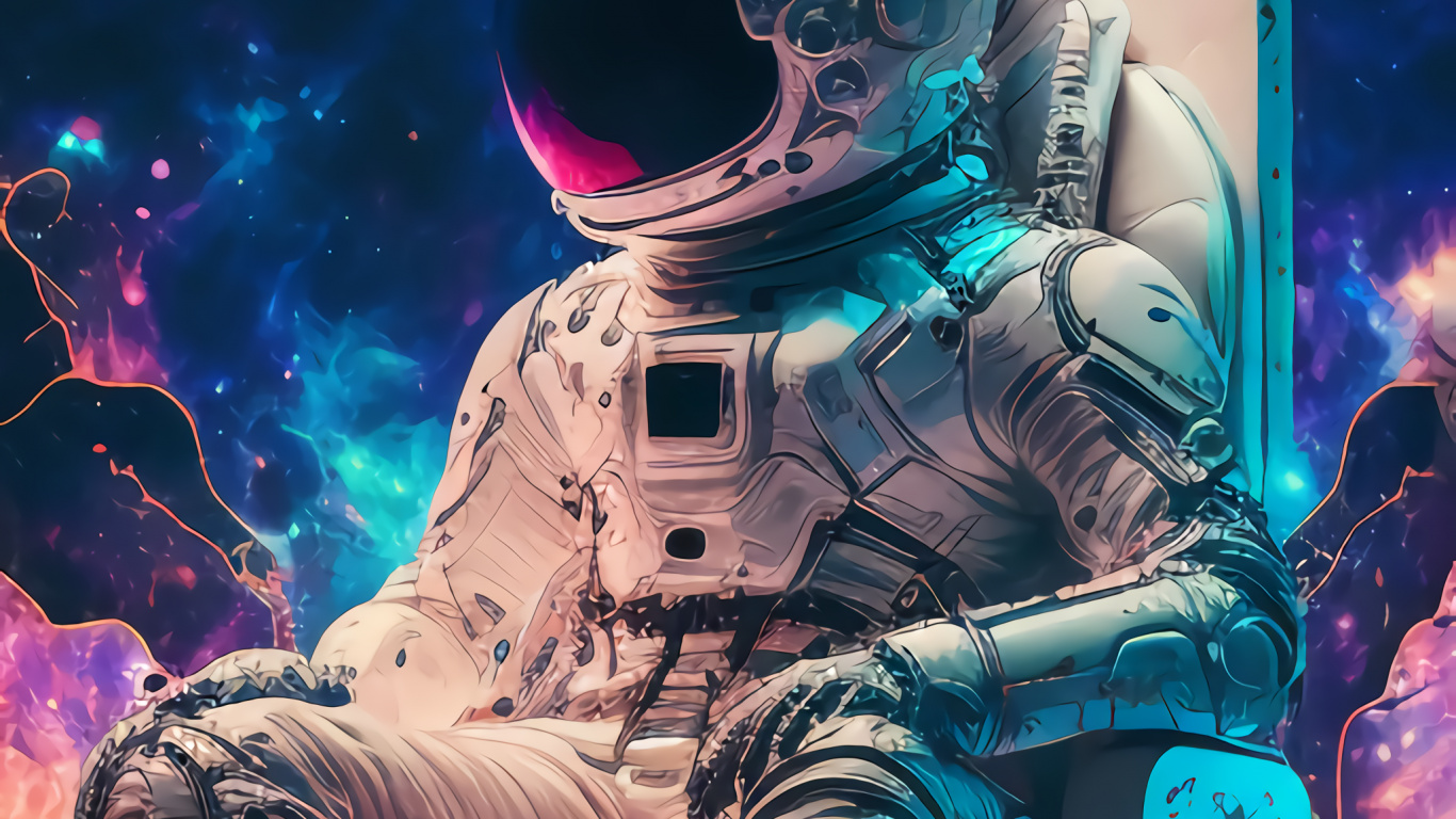 Astronaut, Outer Space, Space, World, Entertainment. Wallpaper in 1366x768 Resolution